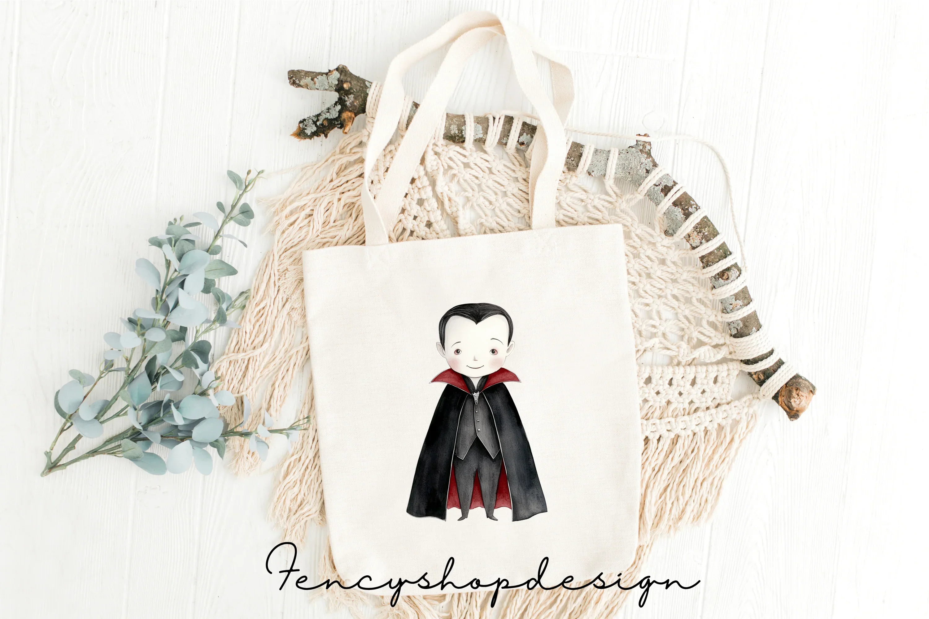 Cute Vampire Characters Clipart Bundle - Image 8