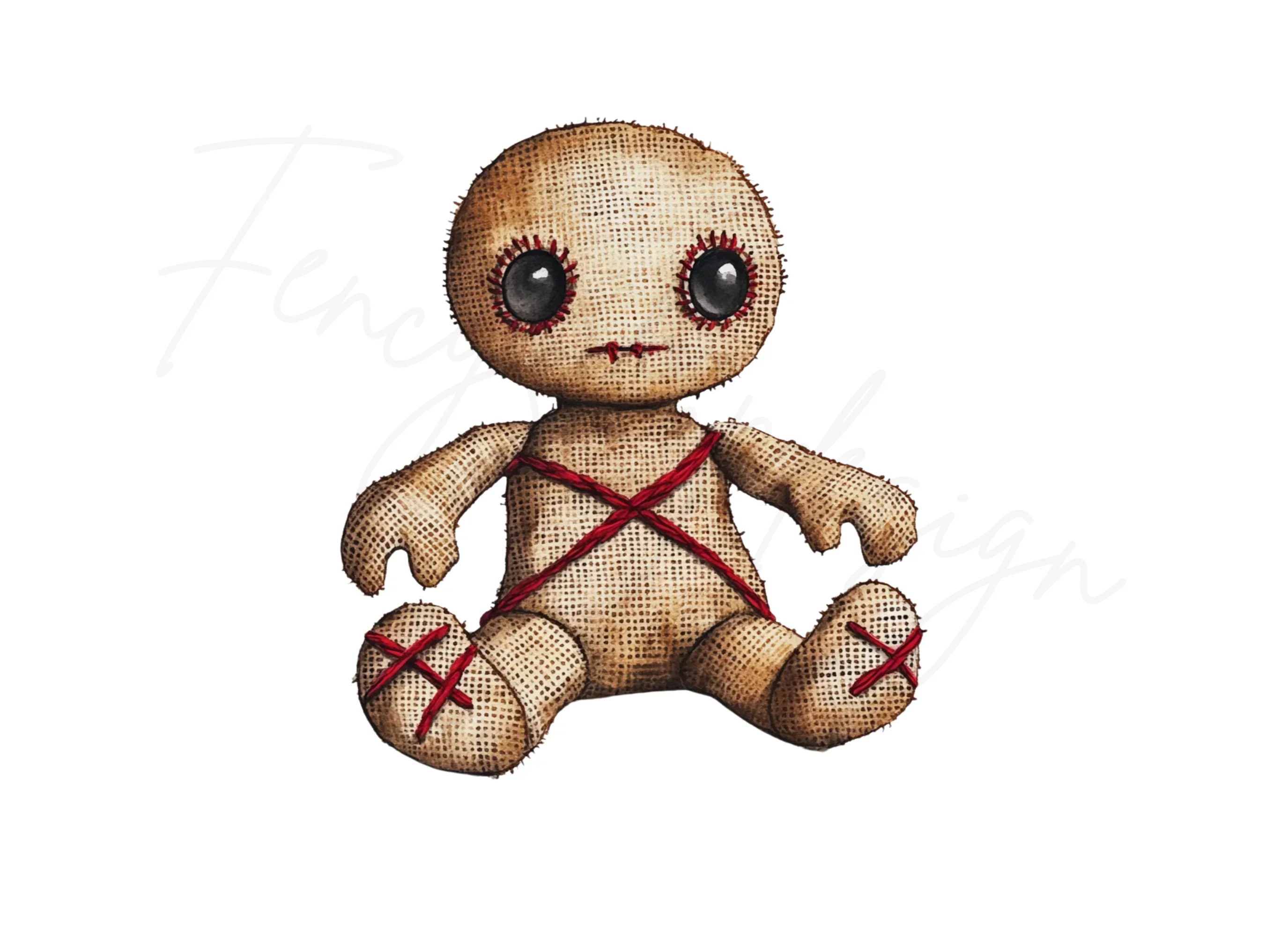 Cute Voodoo Doll Clipart Bundle - Image 3