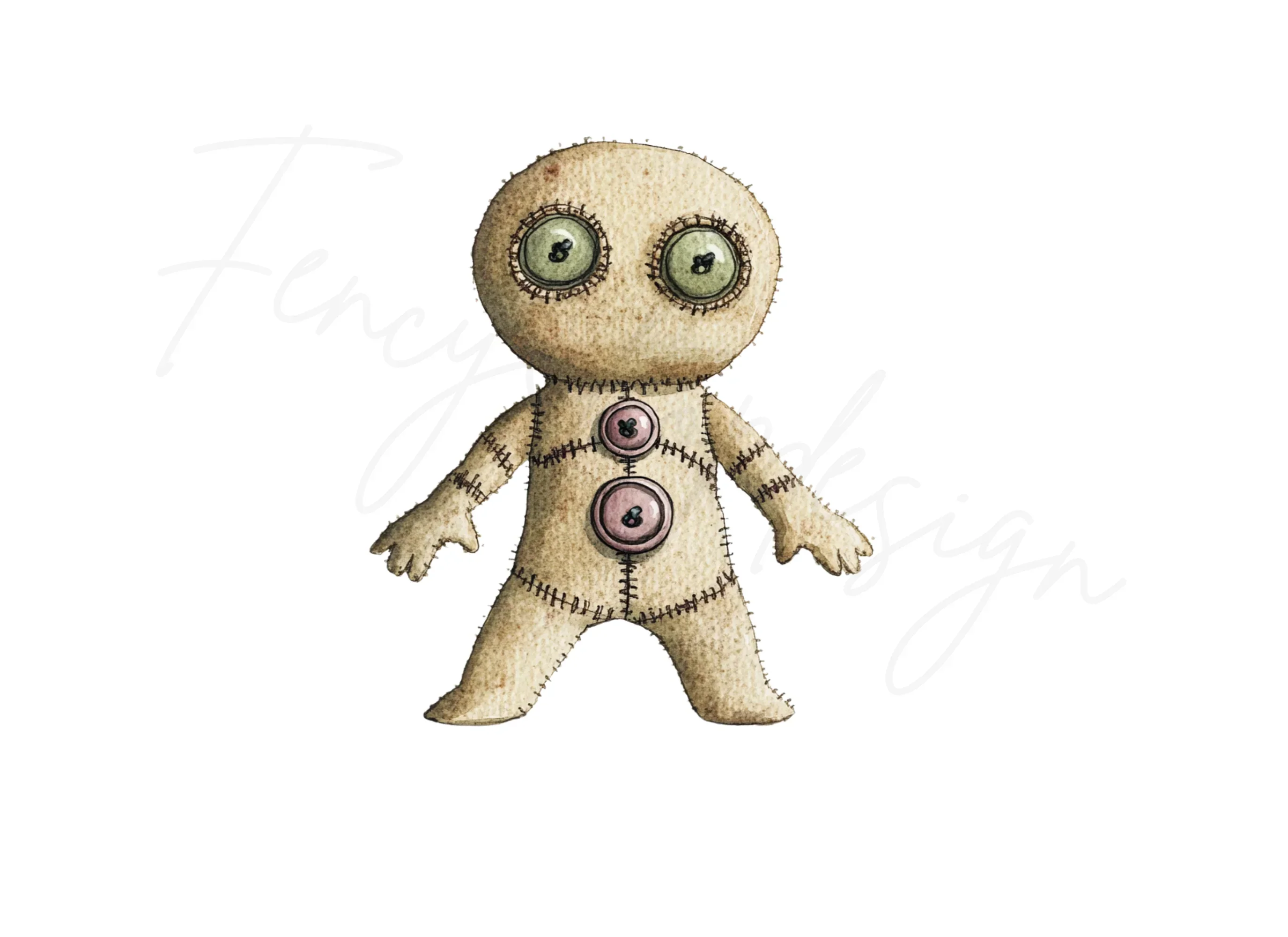 Cute Voodoo Dolls Clipart Bundle - Image 2