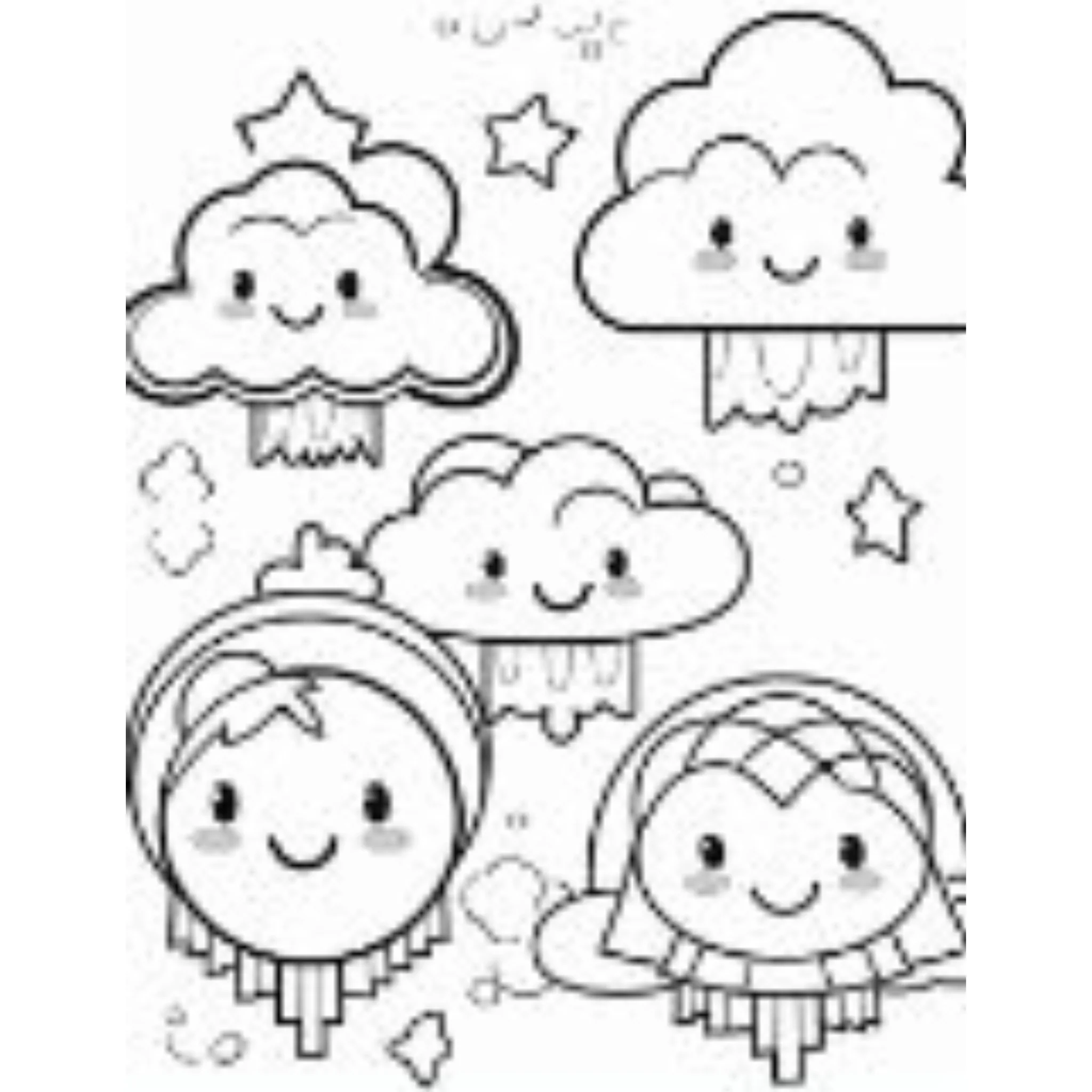 Cute Weather Coloring Book - Image 3