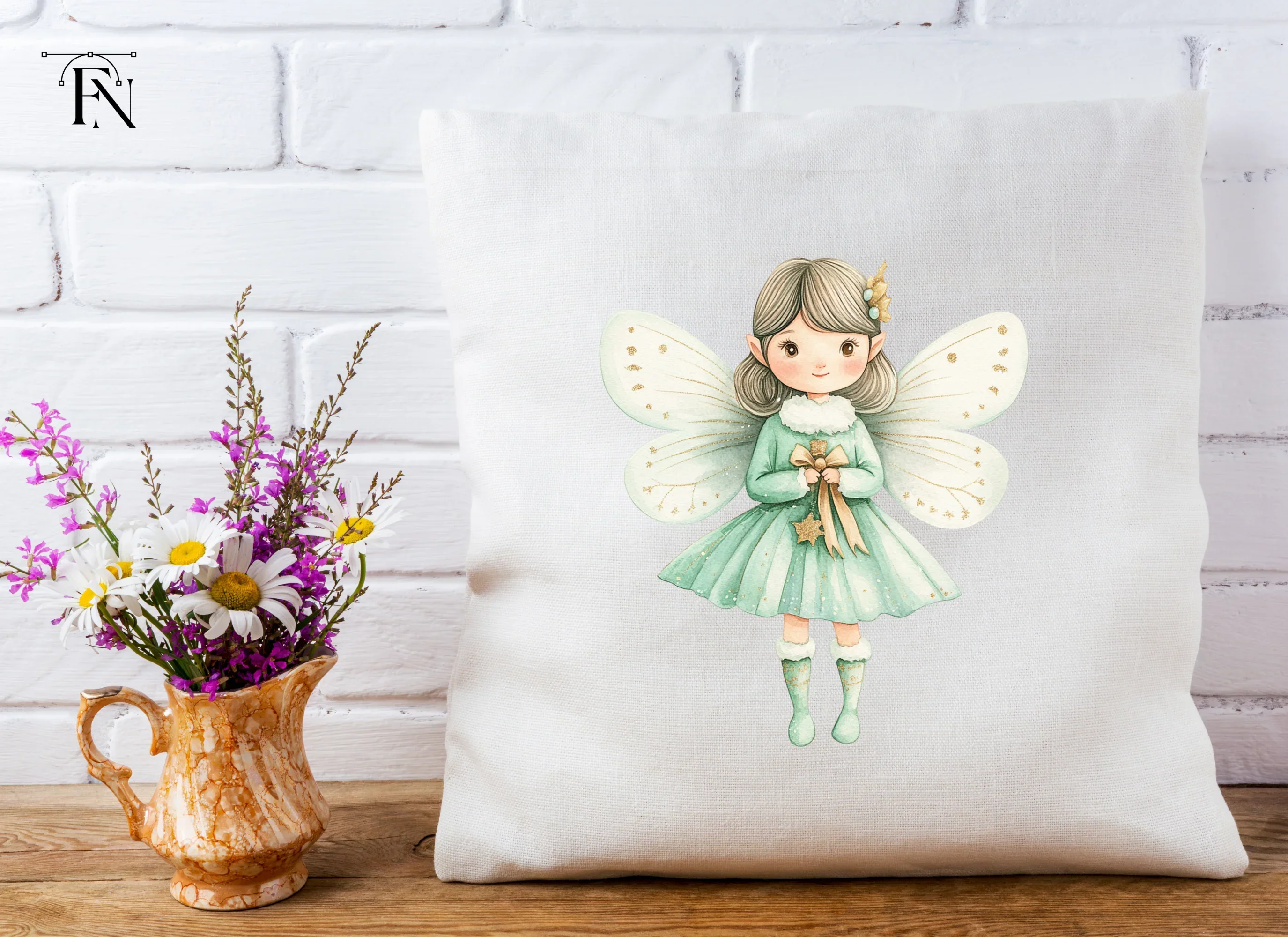 Cute Winter Fairy Clipart Bundle - Image 5