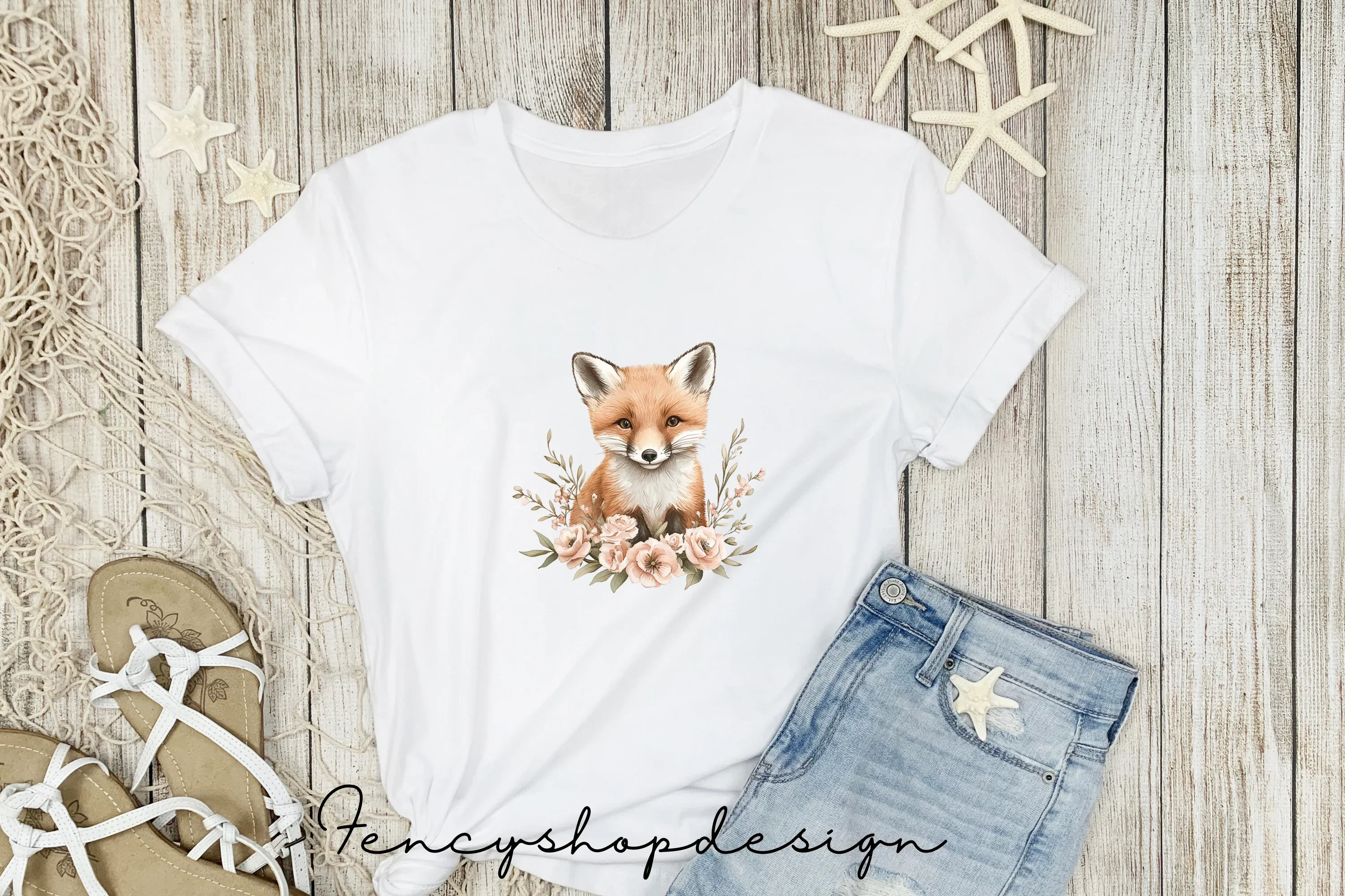Cute Woodland Fox Clipart Bundle - Image 5
