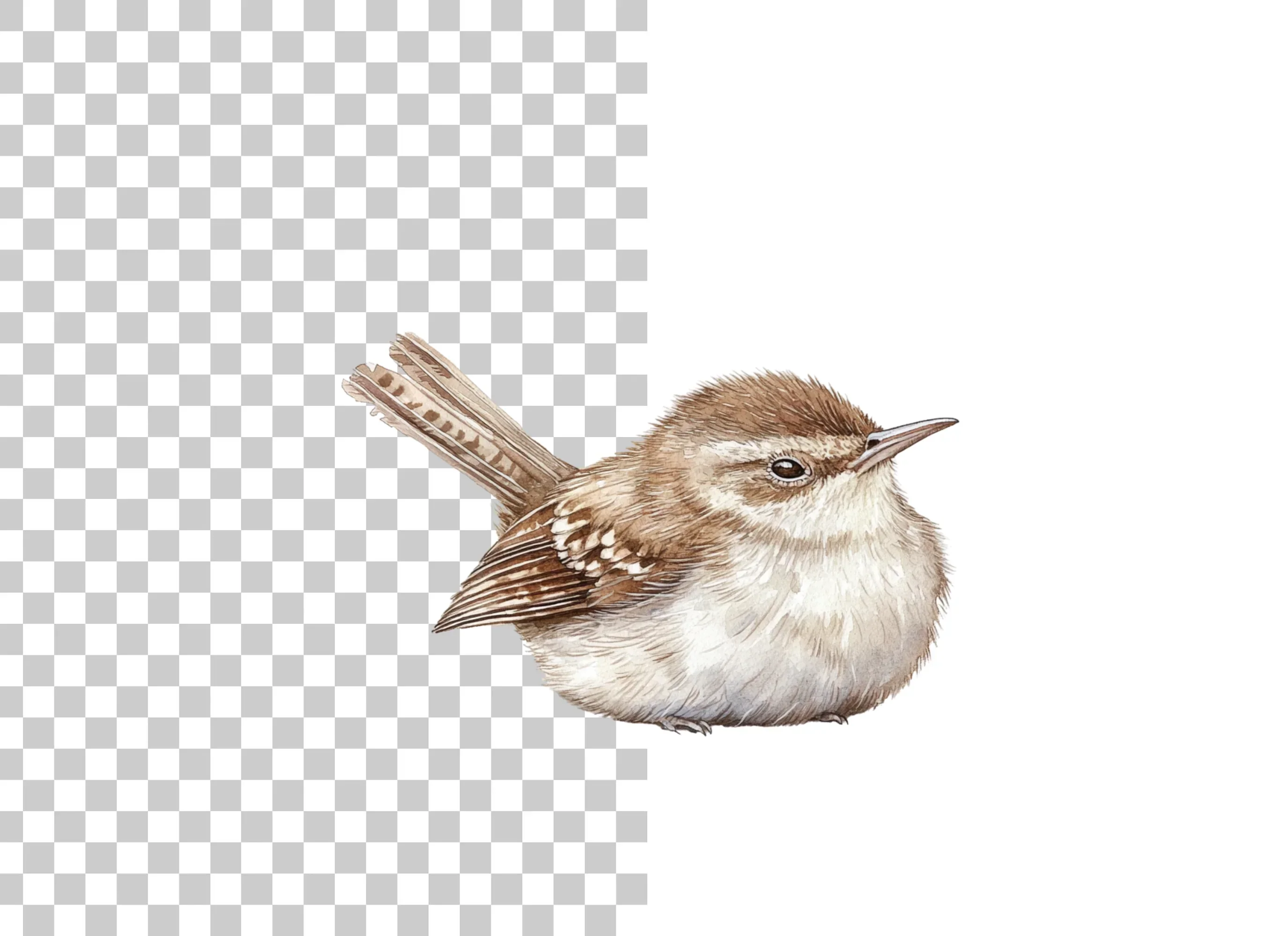 Cute Wren Bird Clipart Bundle - Image 3