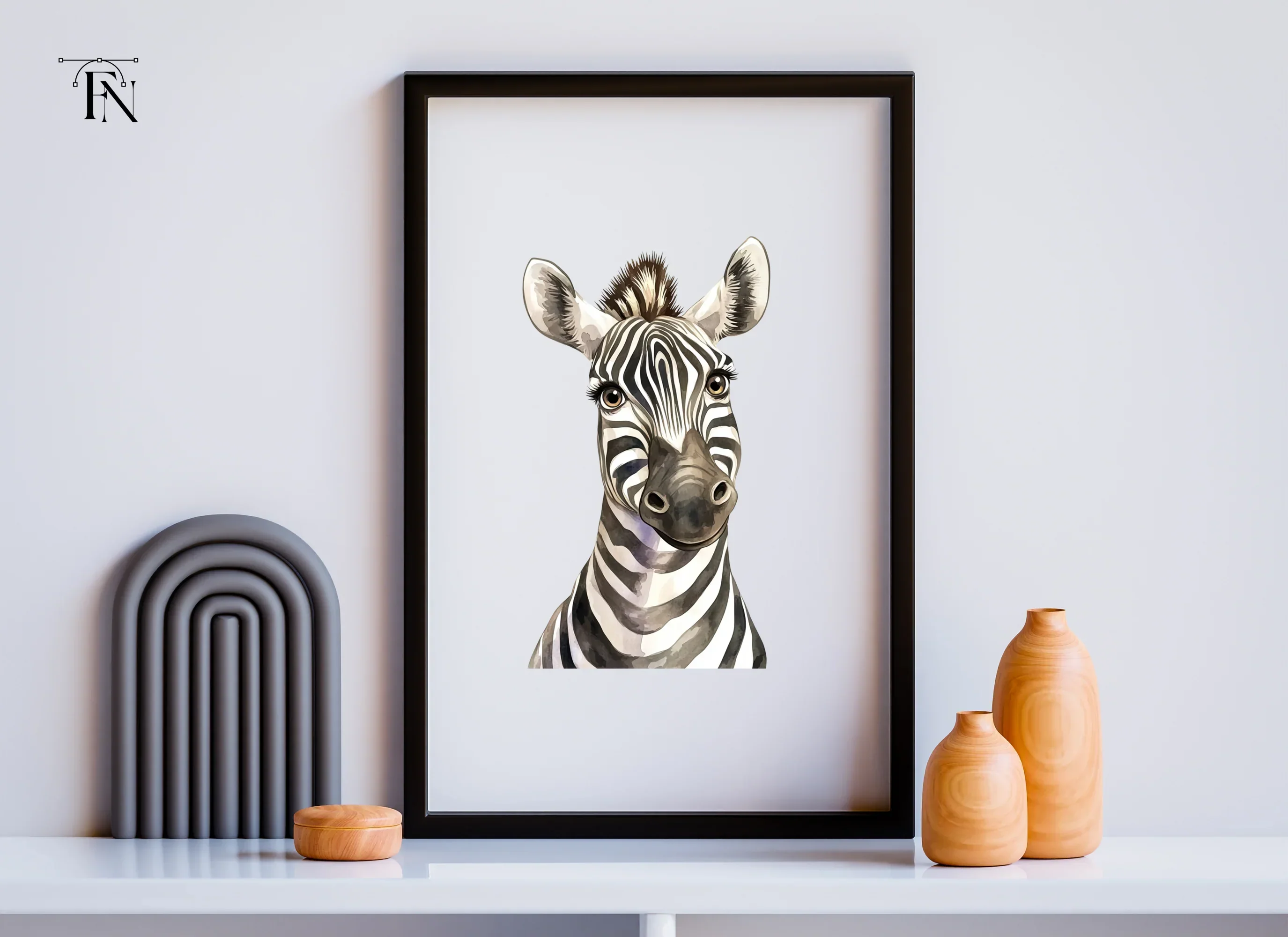 Cute Zebra Head Clipart Bundle - Image 3