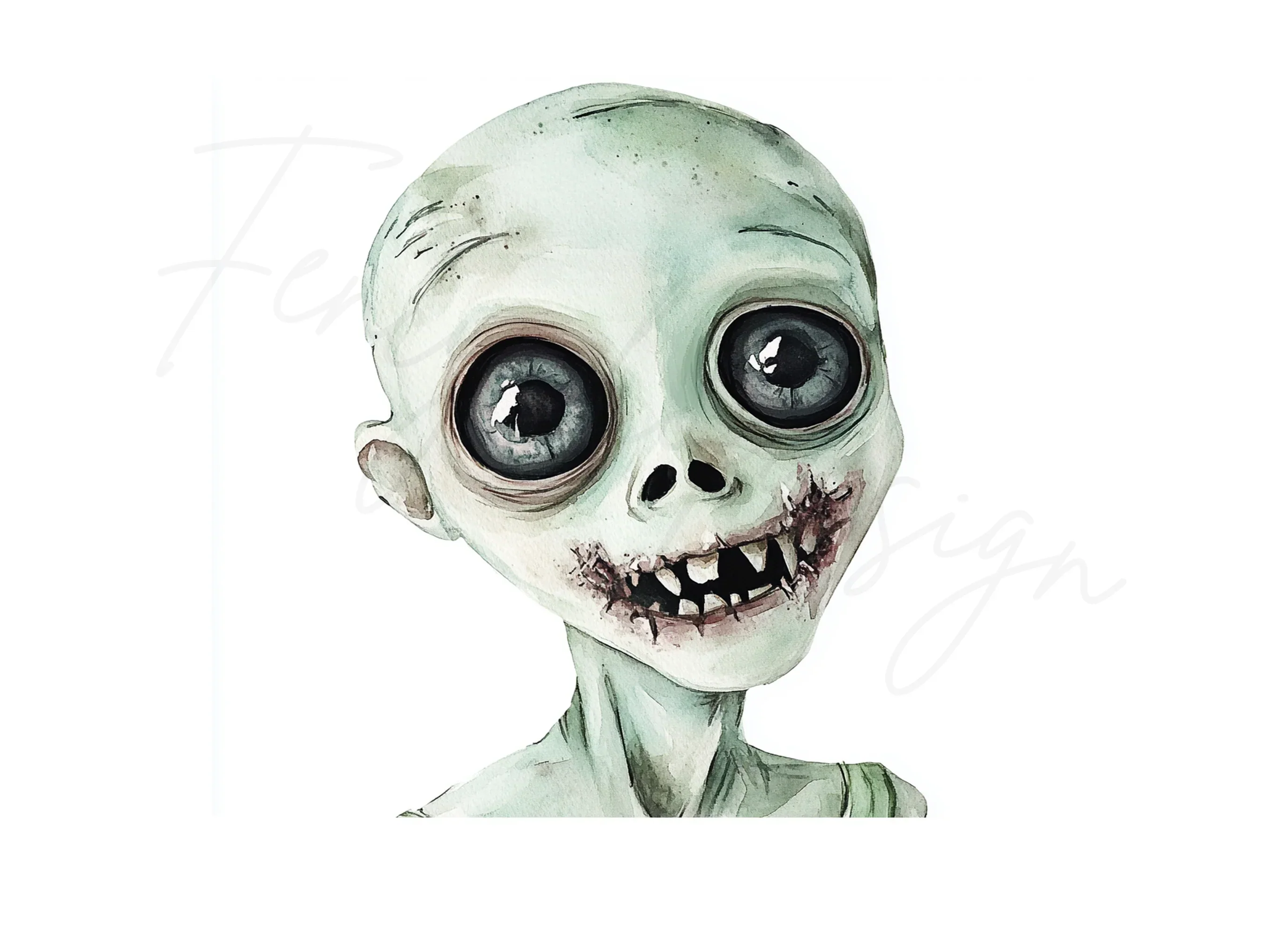 Cute Zombie Clipart Bundle - Image 2