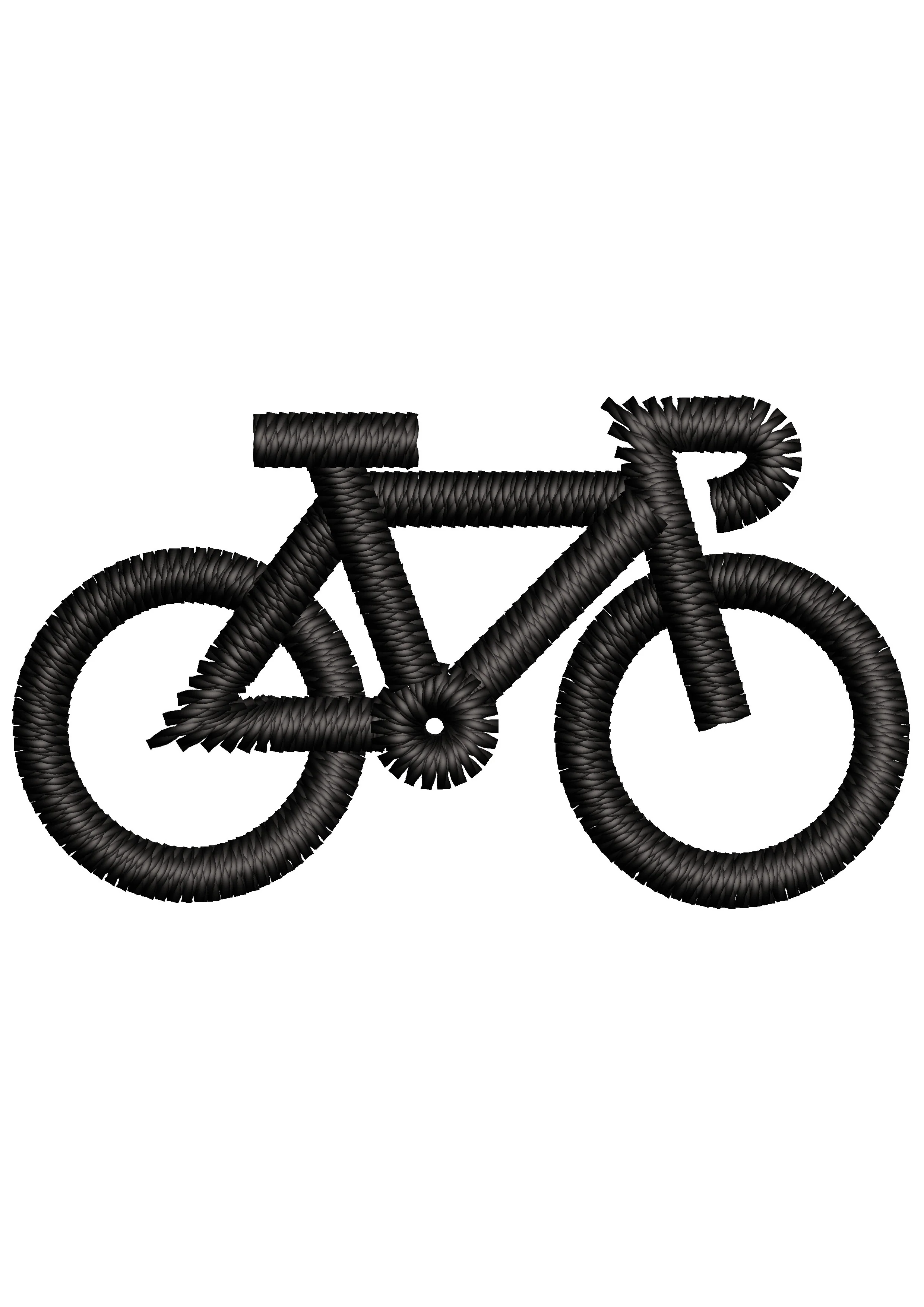 Cycle Embroidery Design