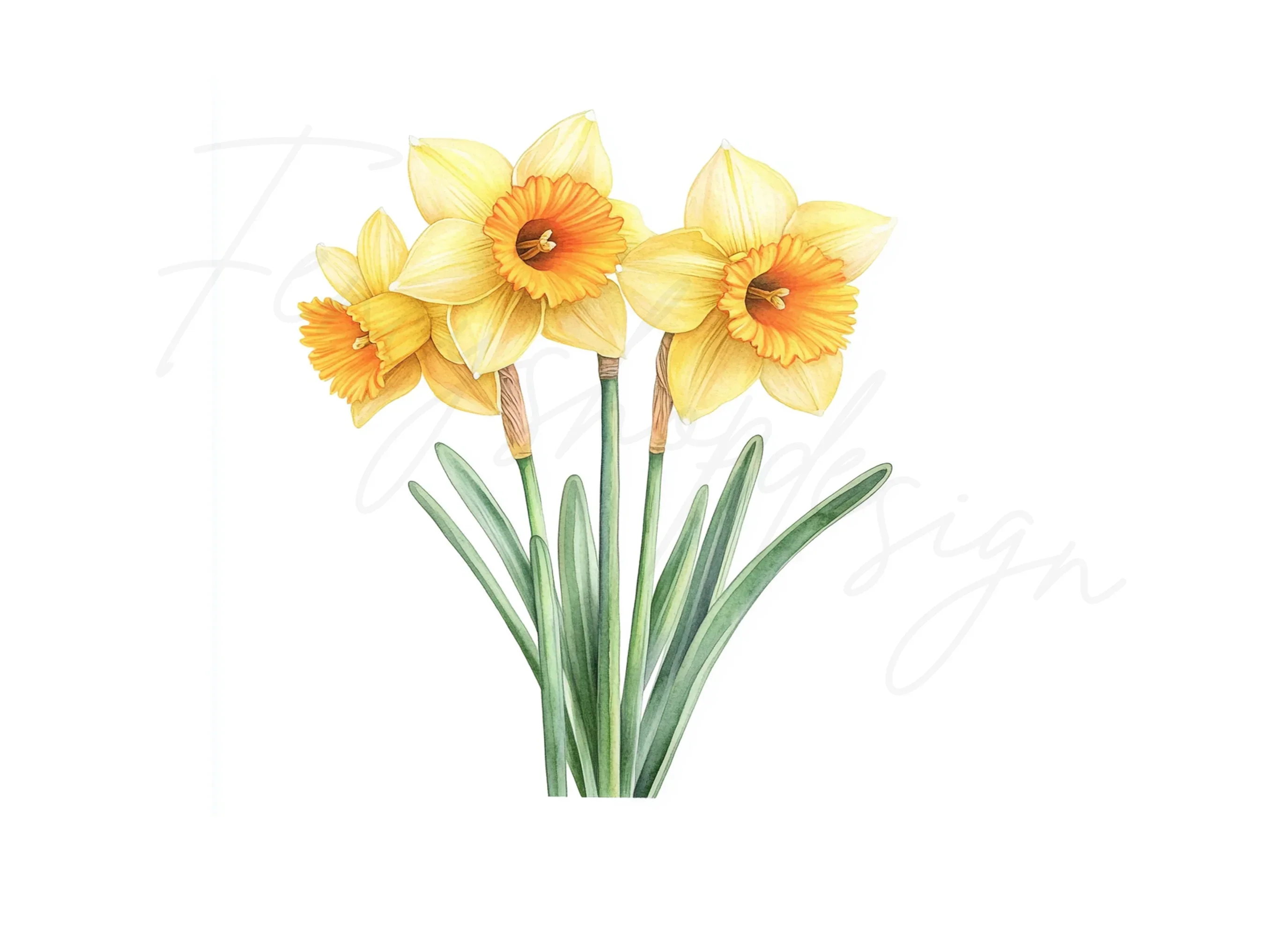 Daffodil Clipart Bundle - Image 2