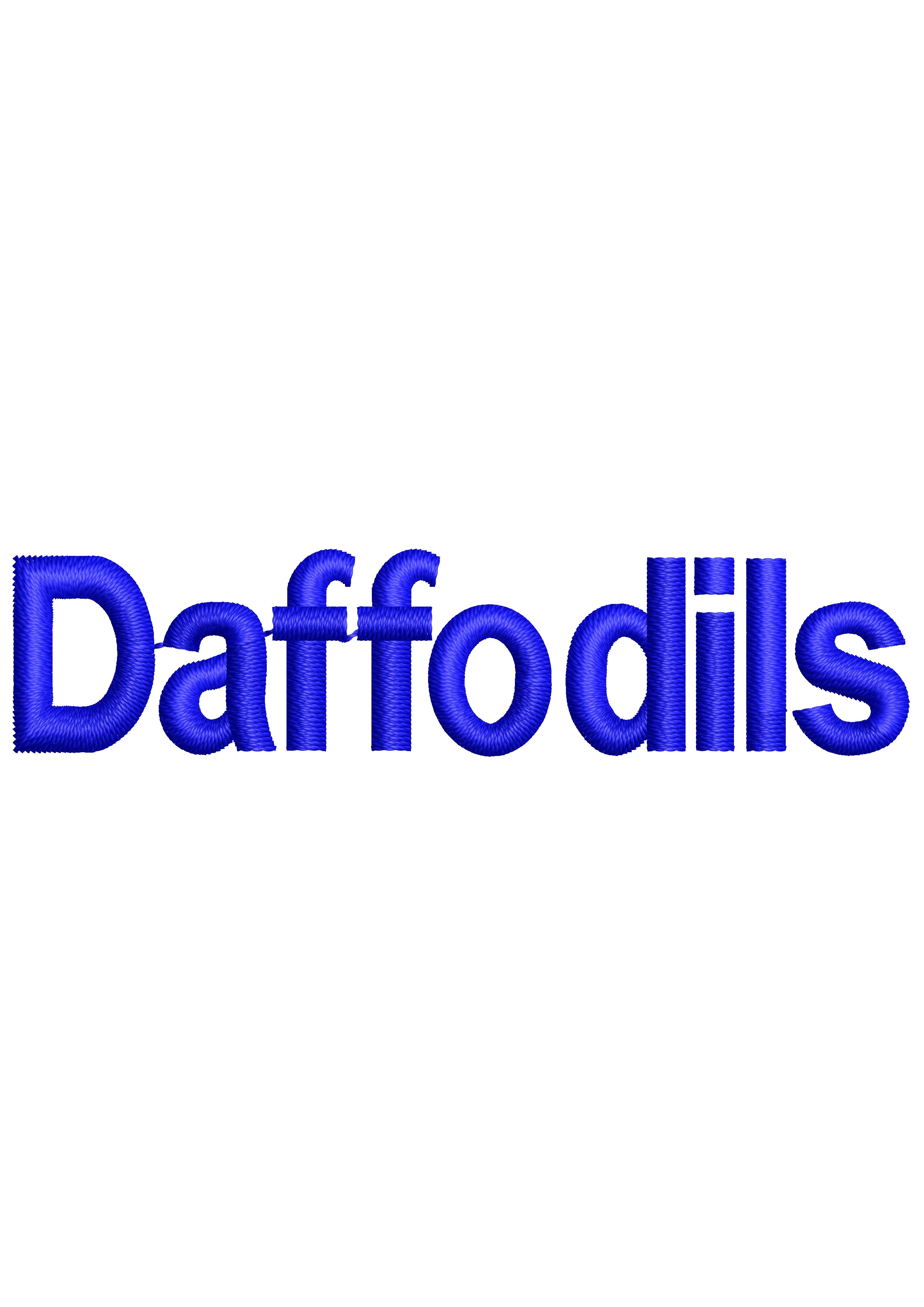Daffodils Embroidery Design