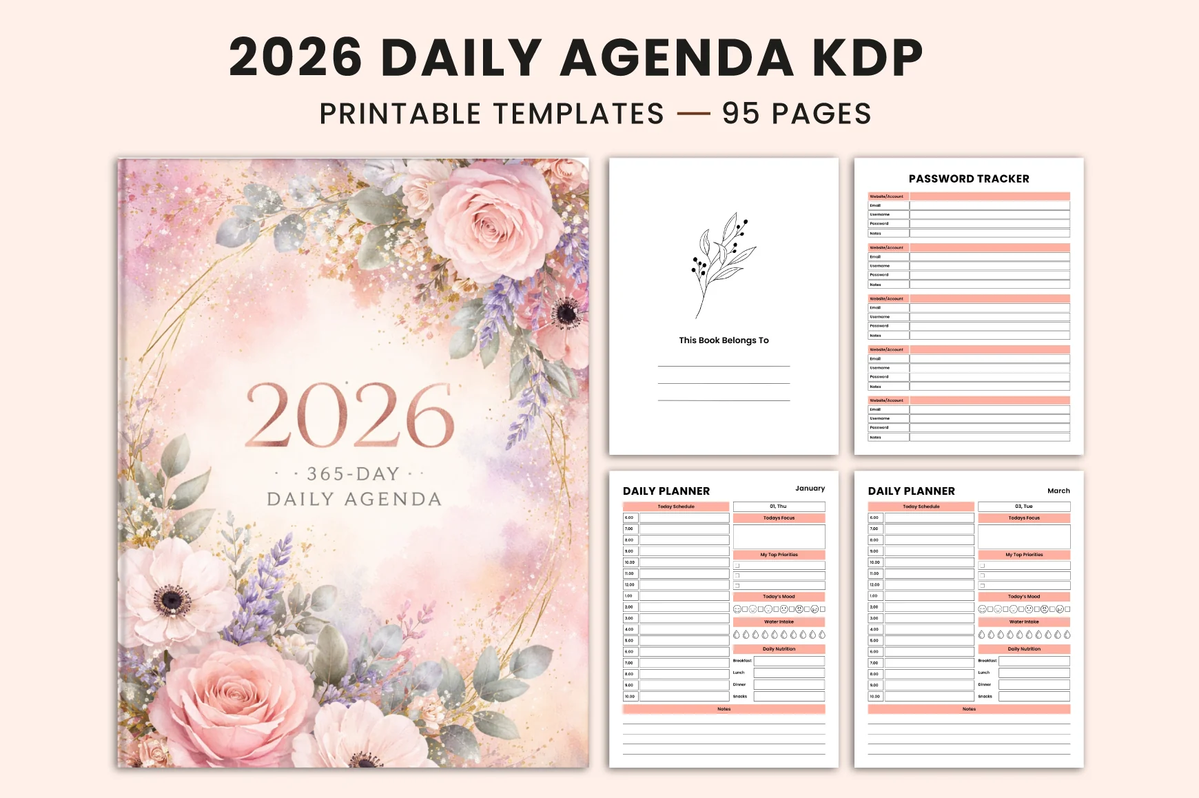 Daily Agenda Planner - 01397