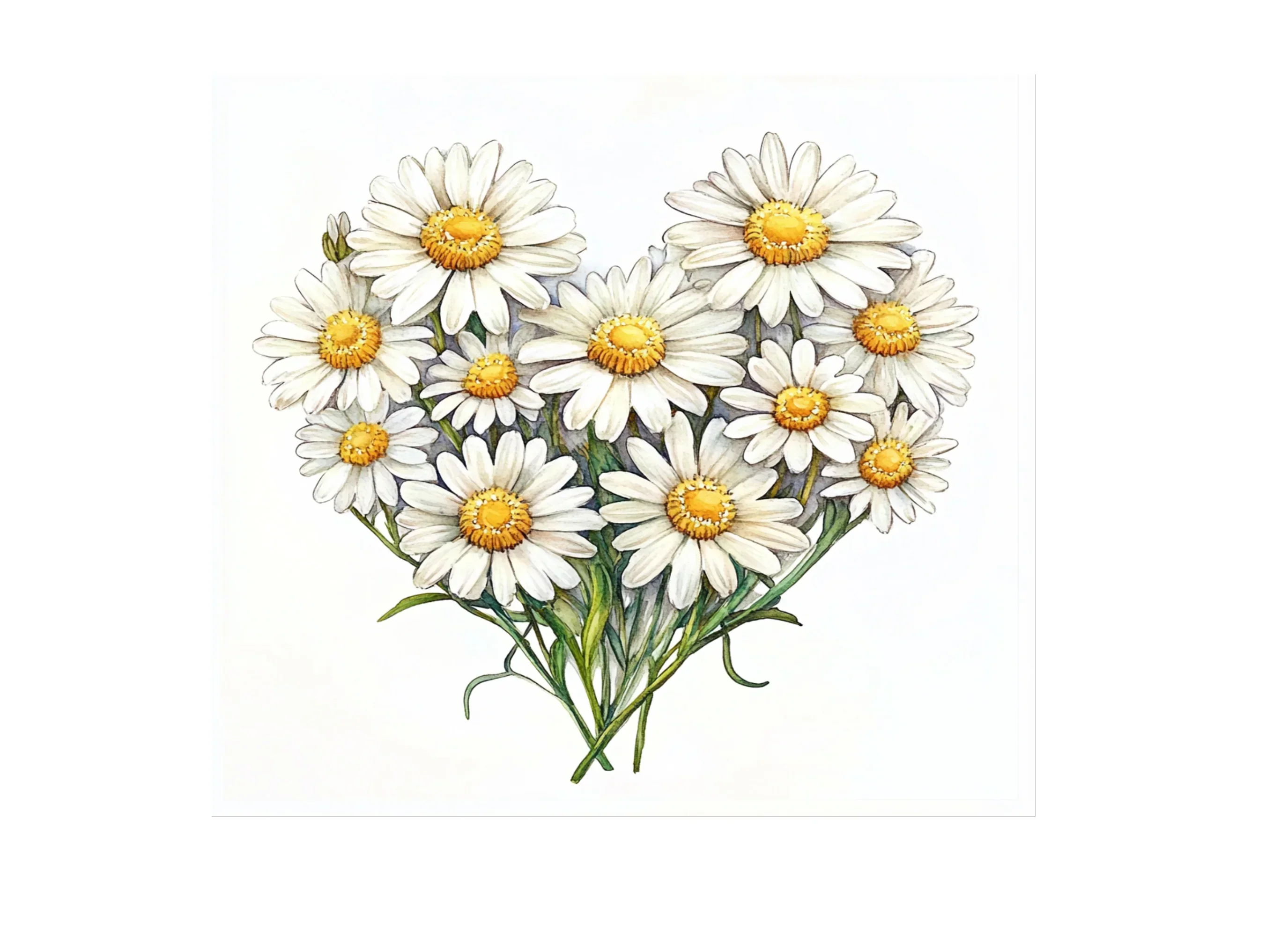 Daisy Flower Bouquets Clipart Bundle - Image 3