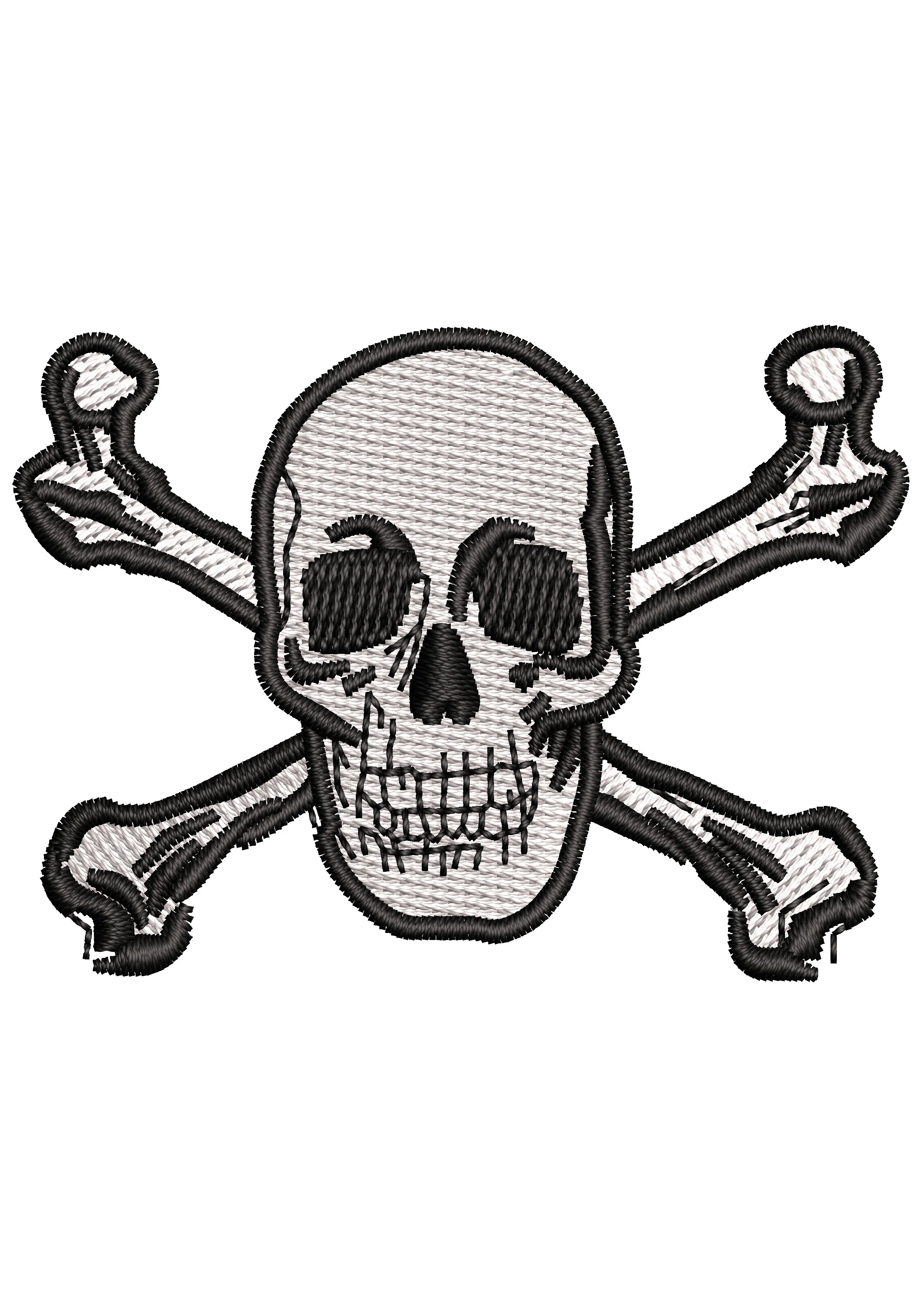 Danger Sign Embroidery Design