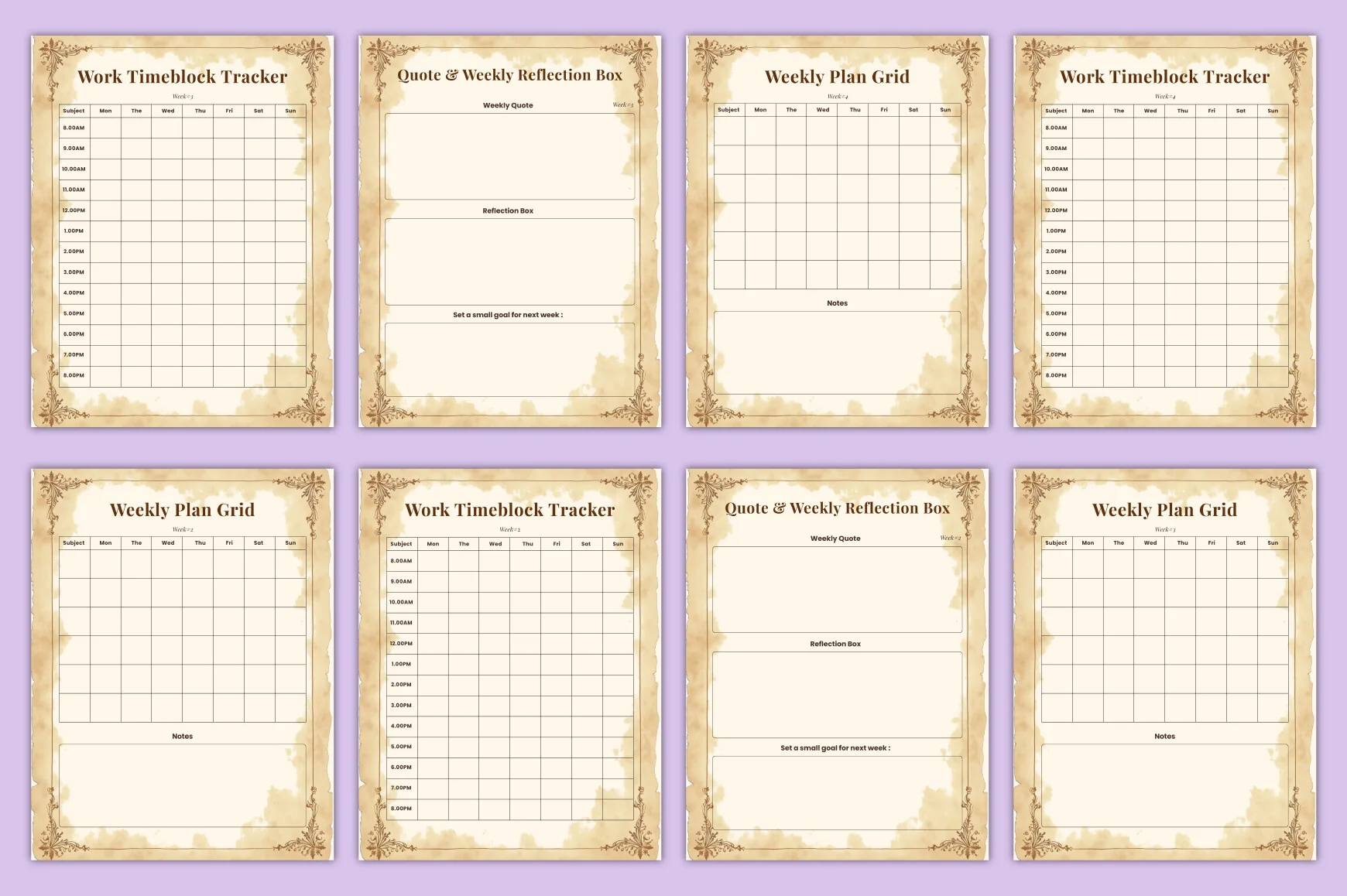 Dark Academia Study Planner - Image 7