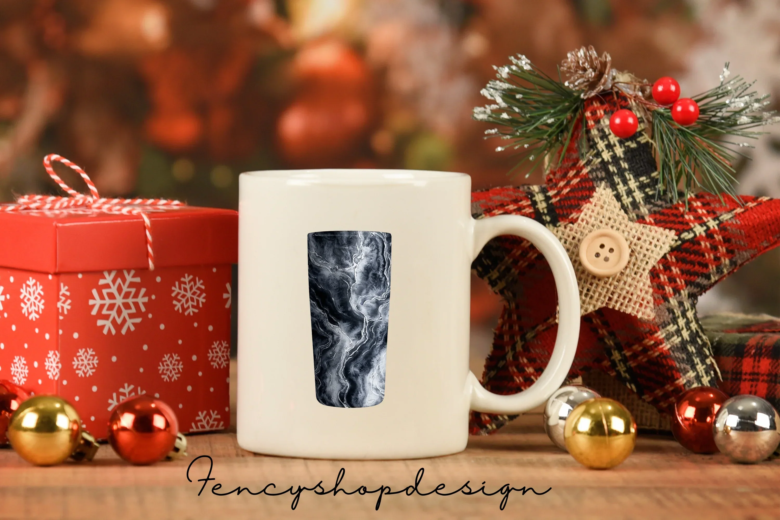Dark Marble Tumbler Designs Clipart Bundle - Image 7