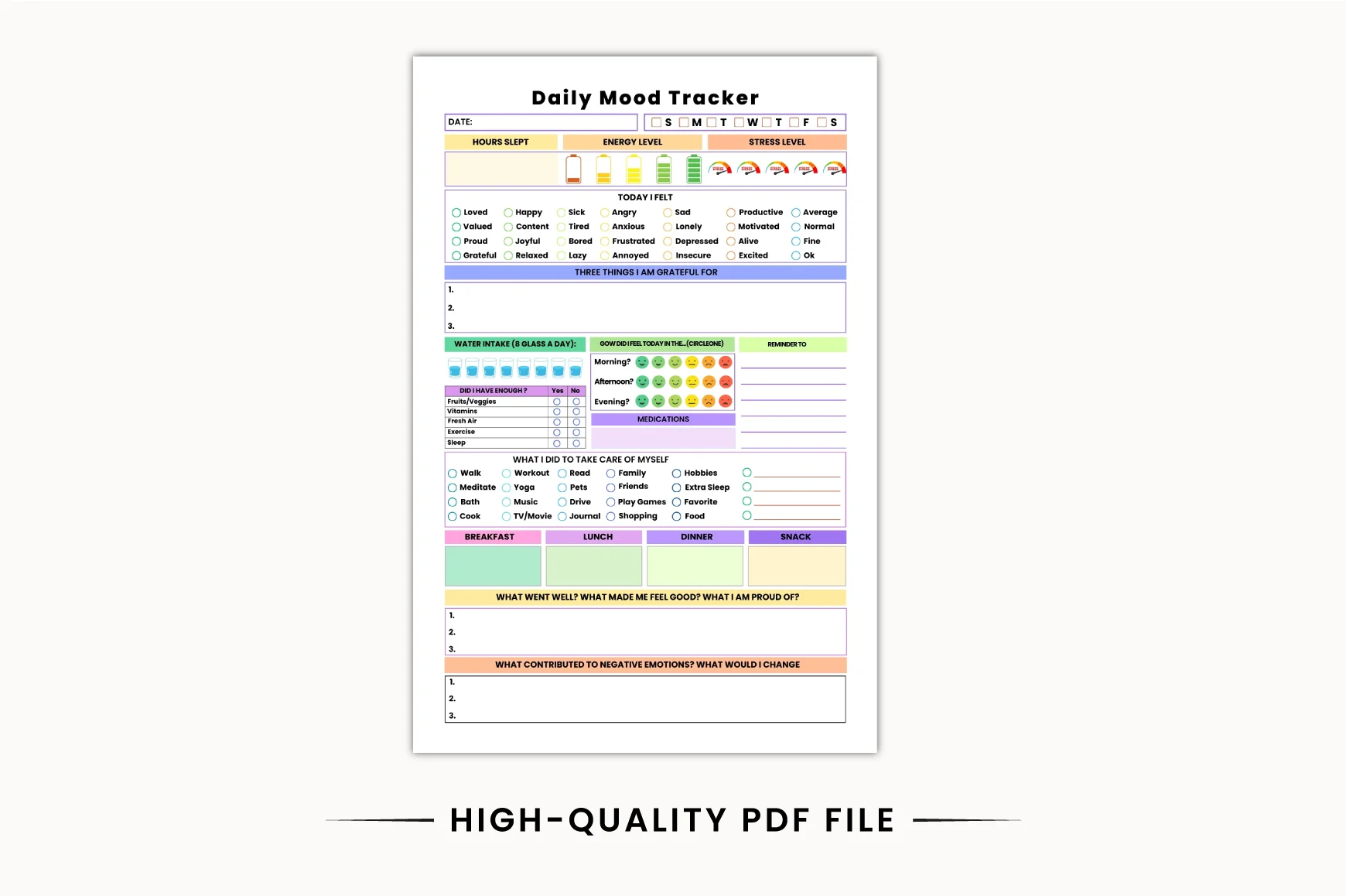 Day Mood Emotion Planner - Image 3