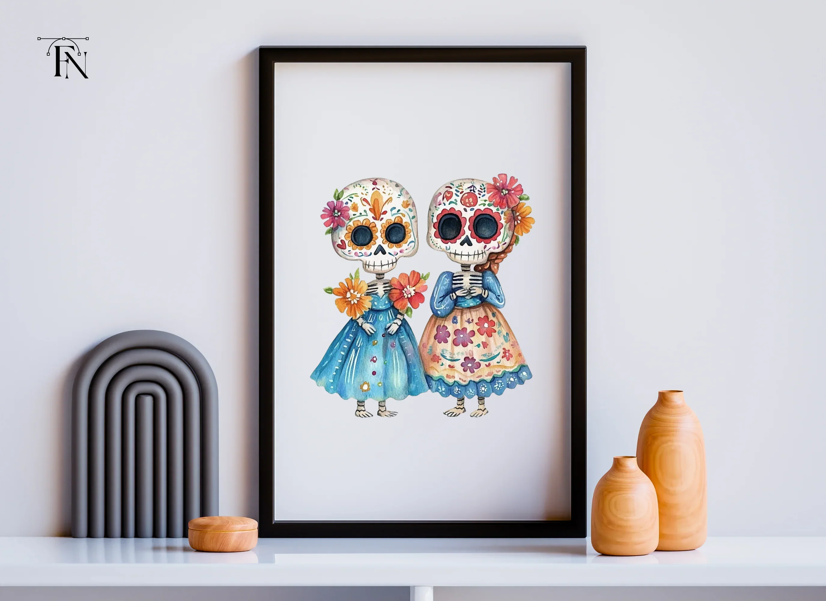 Day of the Dead Skeletons Clipart Bundle - Image 6
