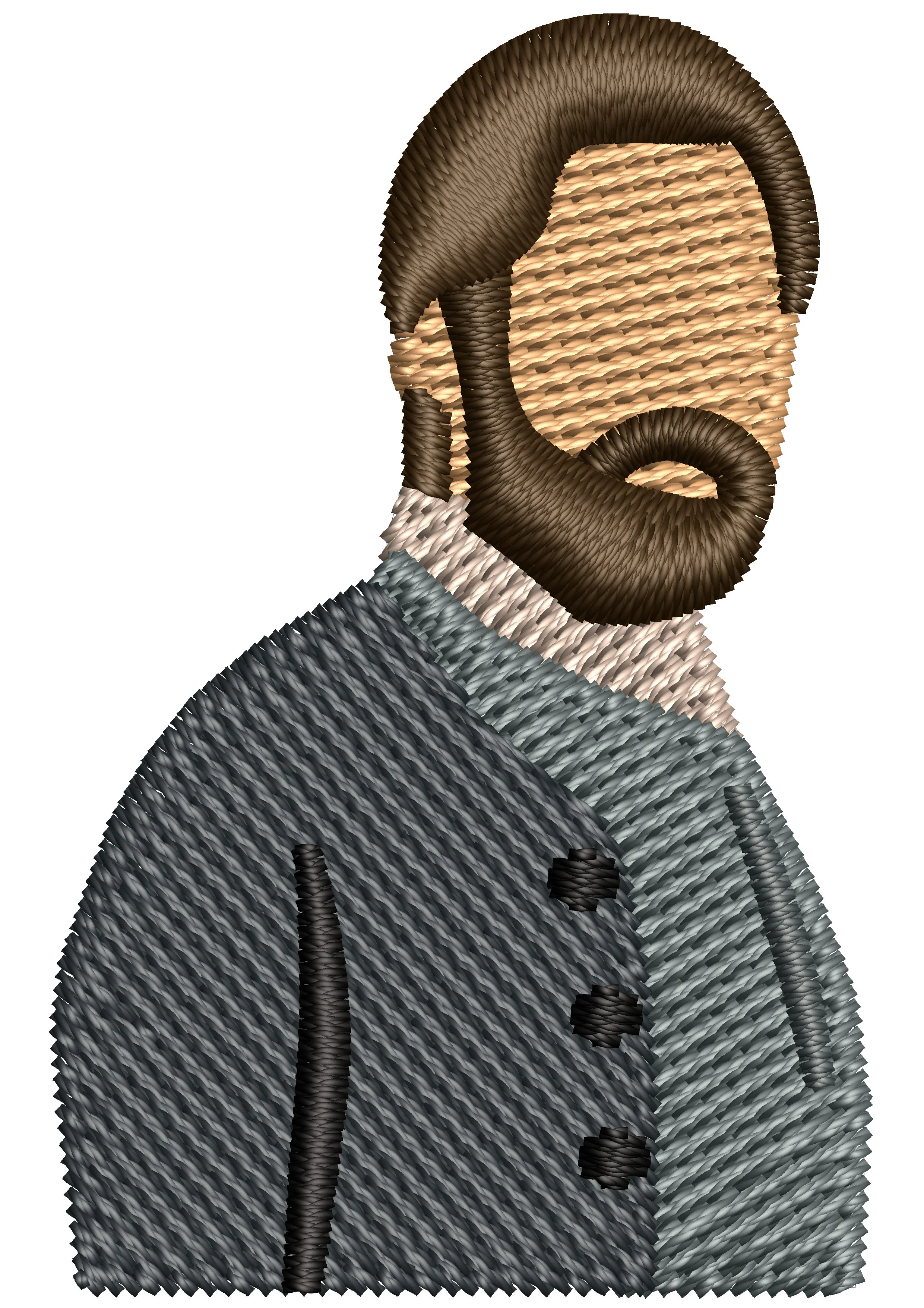 Decent Man Embroidery Design