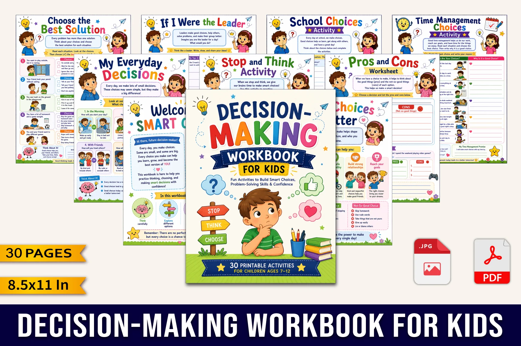 Decision Making For Kids Workbook