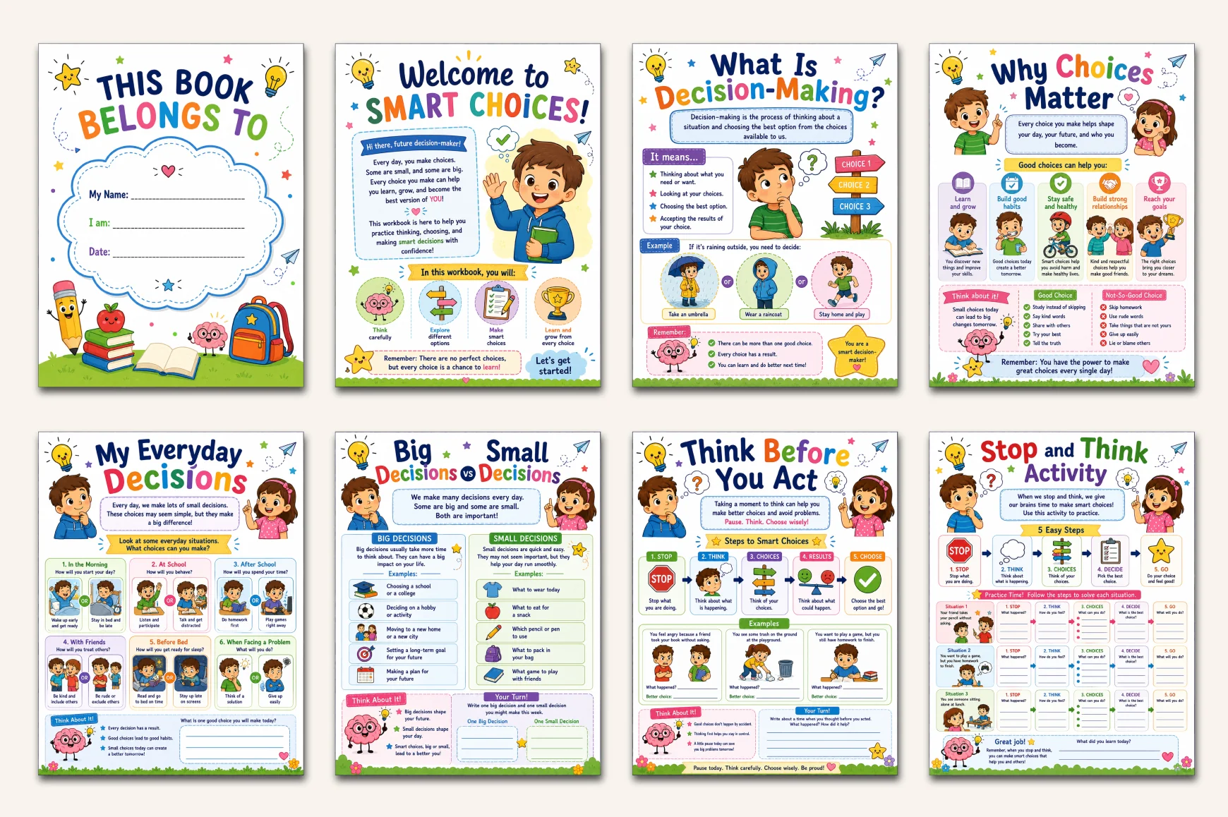 Decision Making For Kids Workbook - Image 2
