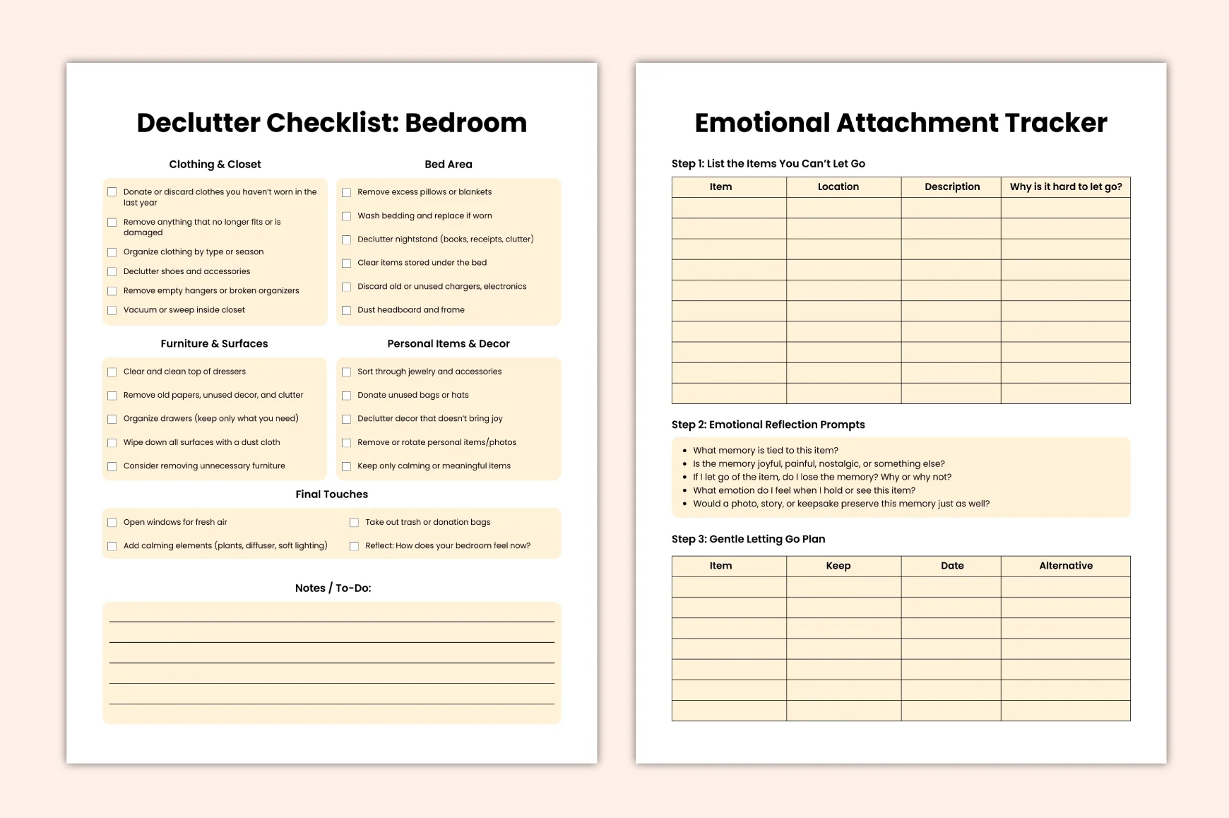 Declutter Simplify Workbook - Image 2