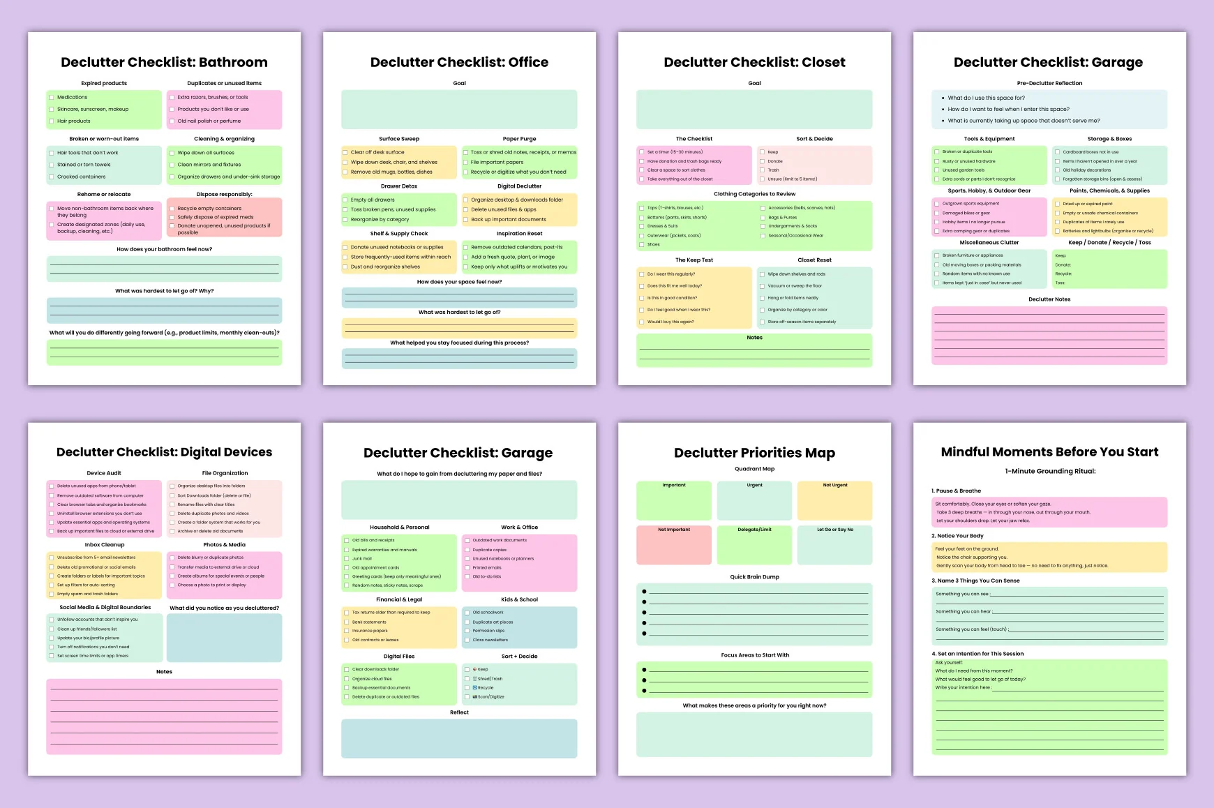 Declutter Workbook for Organization - Image 6