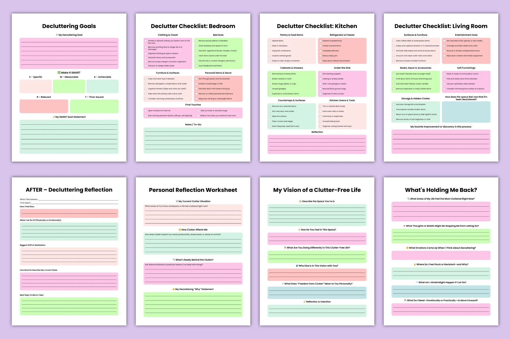 Declutter Workbook for Organization - Image 7