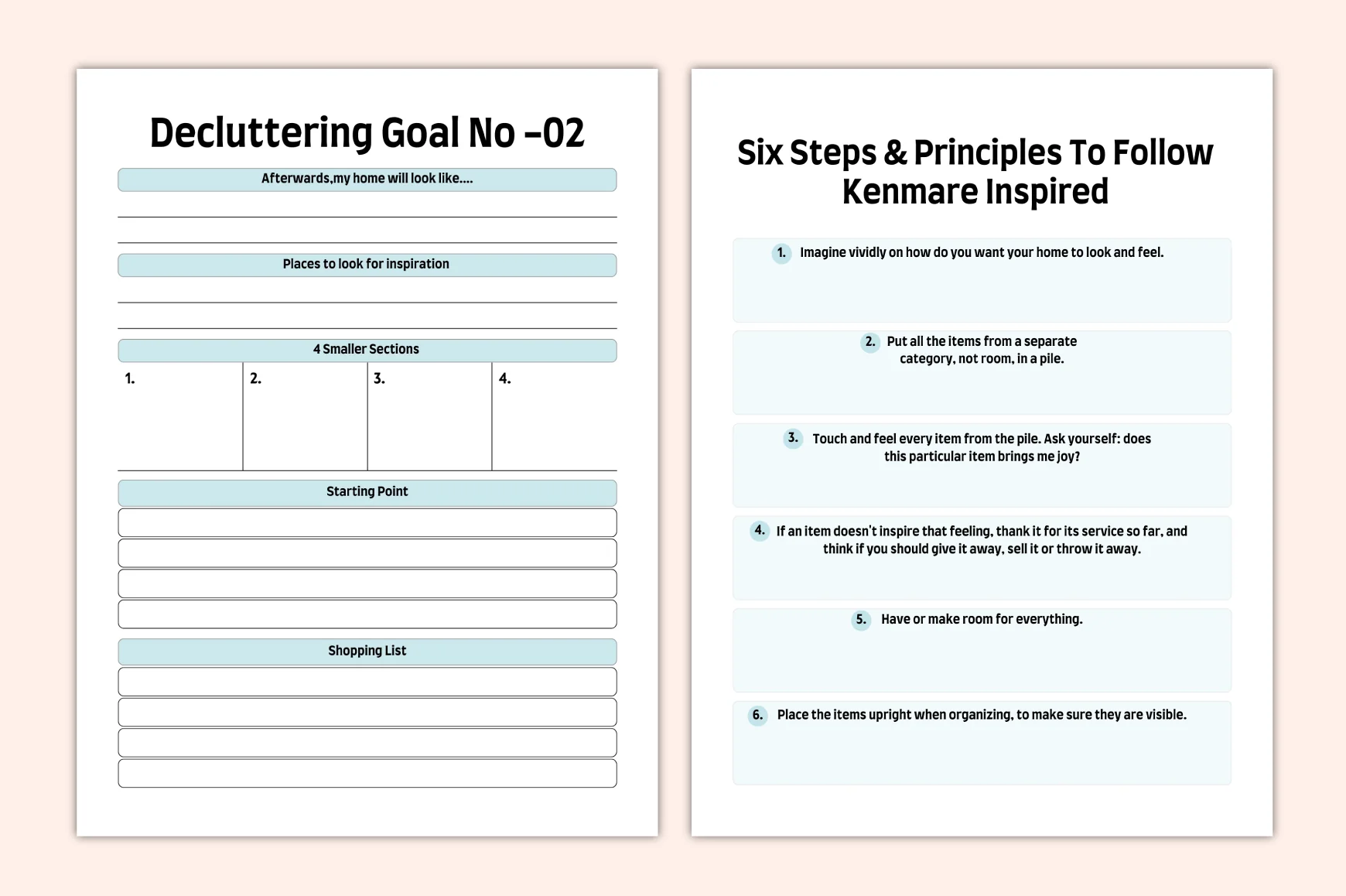 Decluttering Cleaning Planner Guide - Image 2