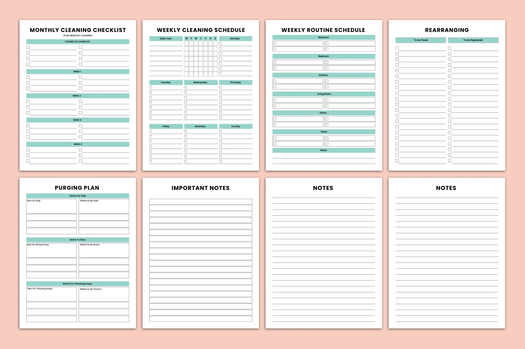 Decluttering Cleaning Planner Guide - Image 3