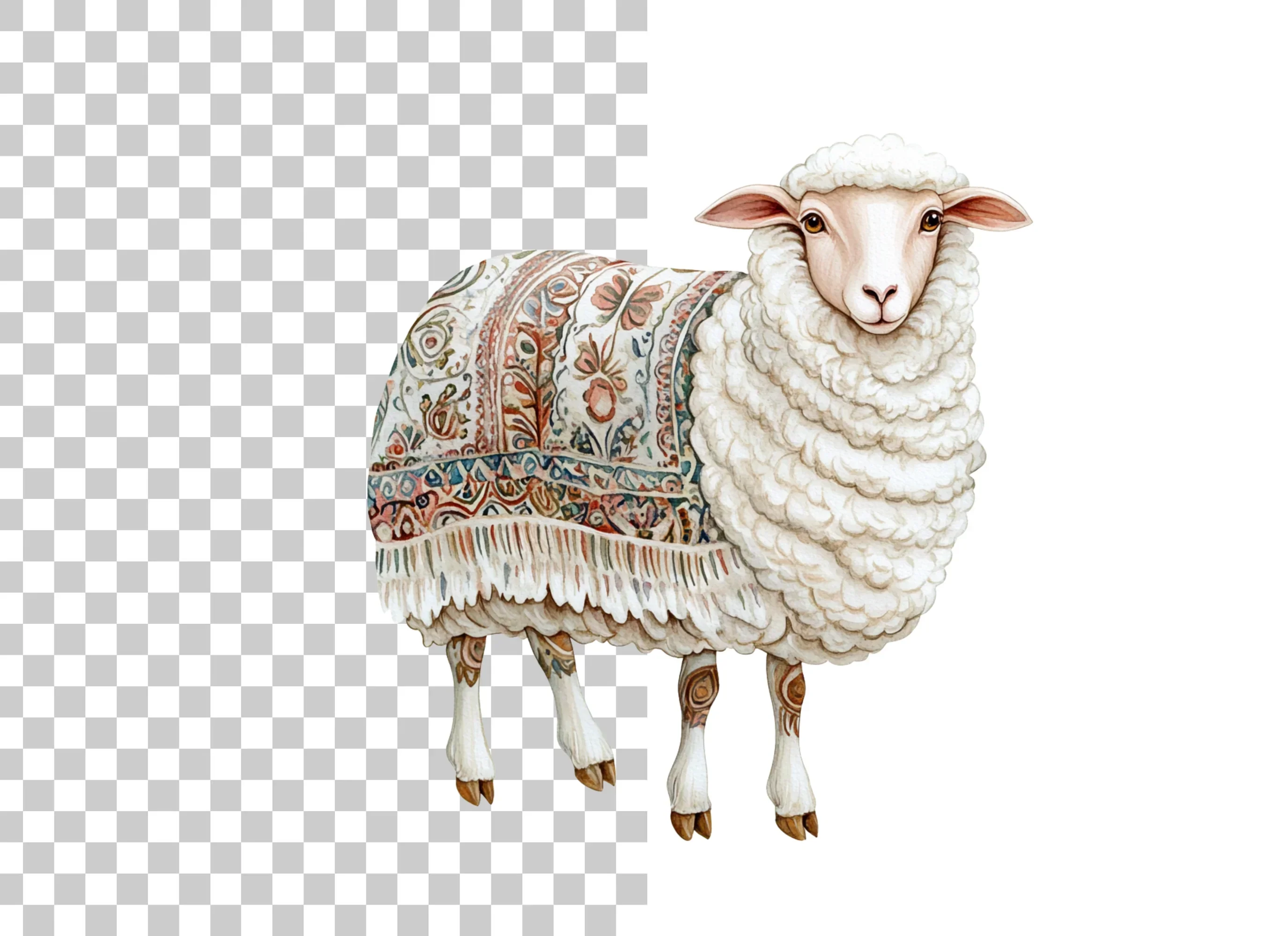 Decorative Sheep Clipart Bundle - Image 2