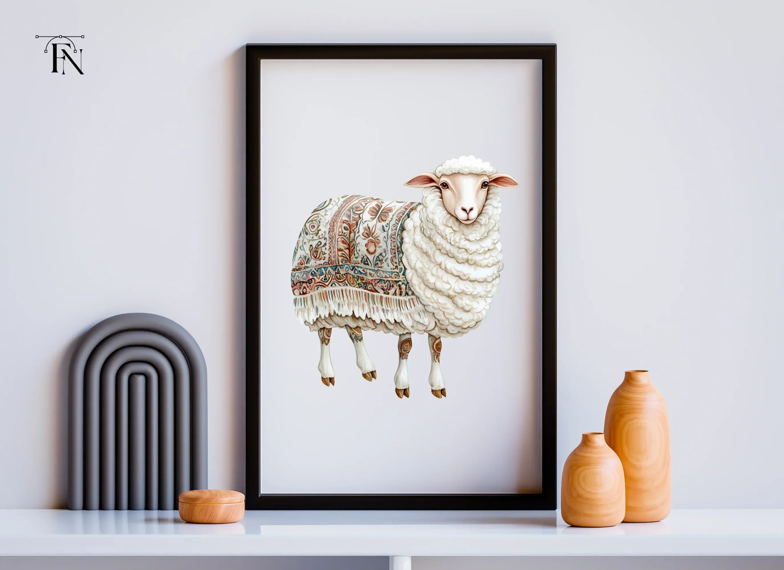 Decorative Sheep Clipart Bundle - Image 6