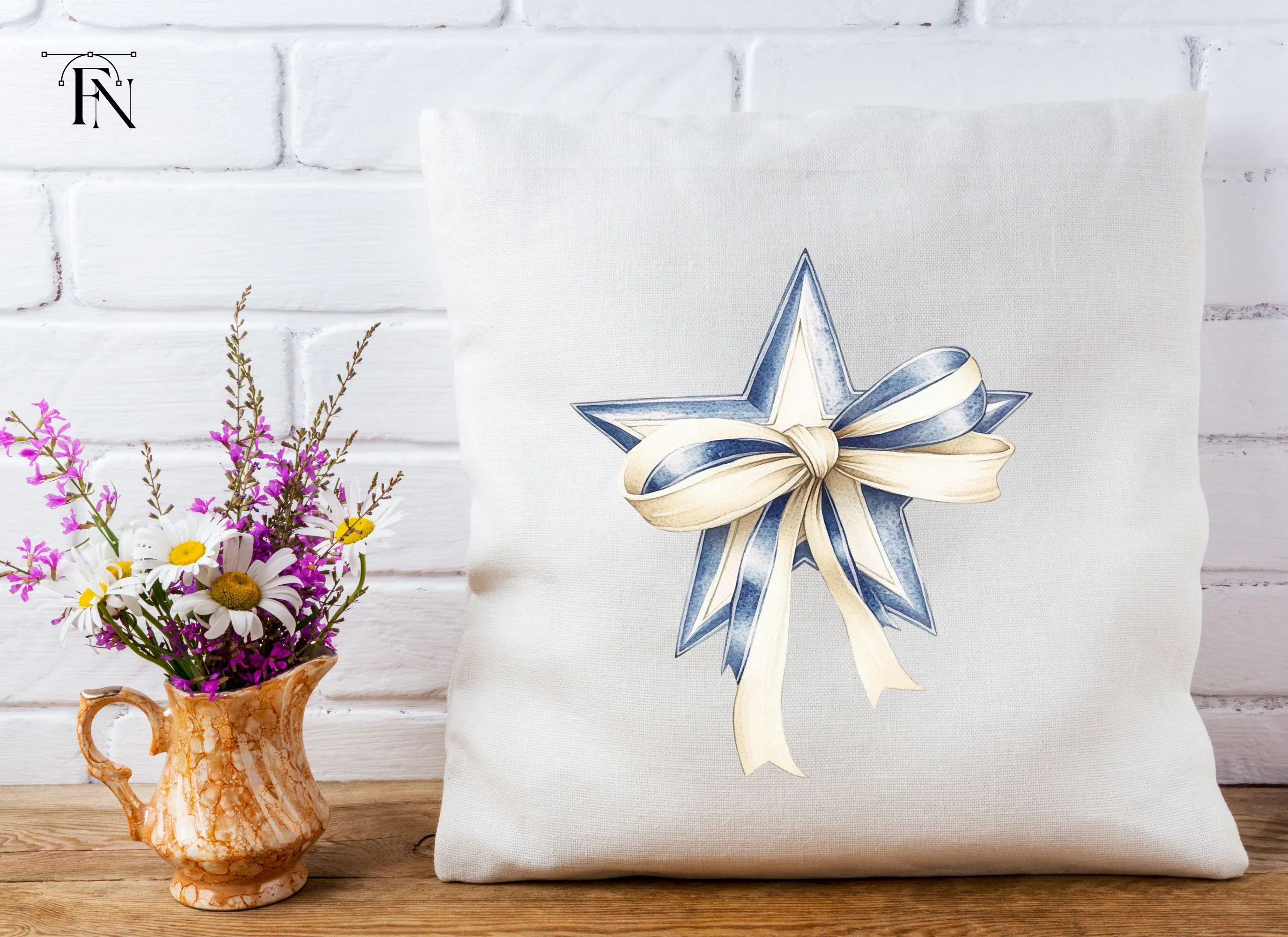 Decorative Star with Ribbon Clipart Bundle - Image 5