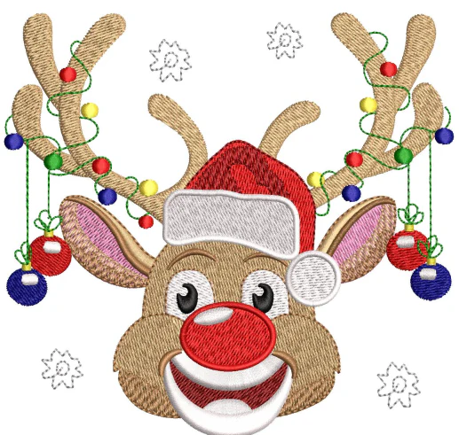 Deer Embroidery Design