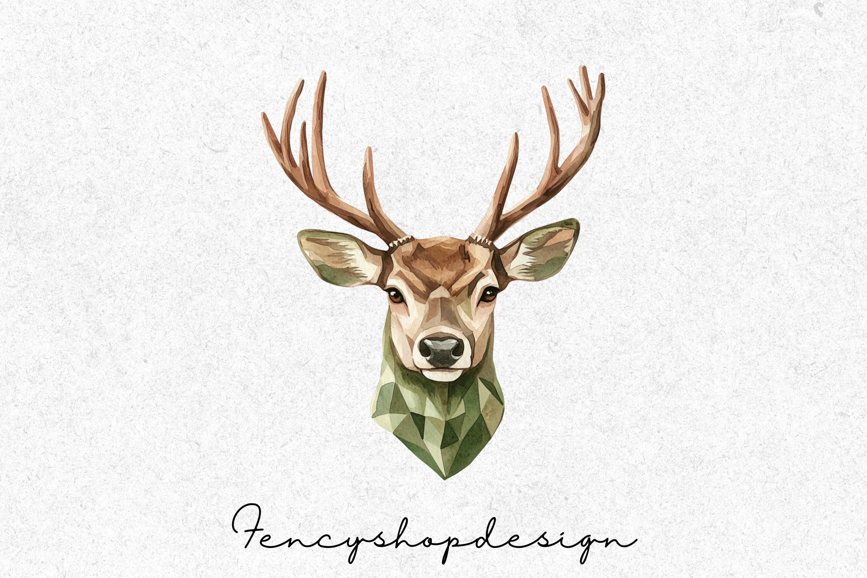 Deer Head Clipart Bundle - Image 4