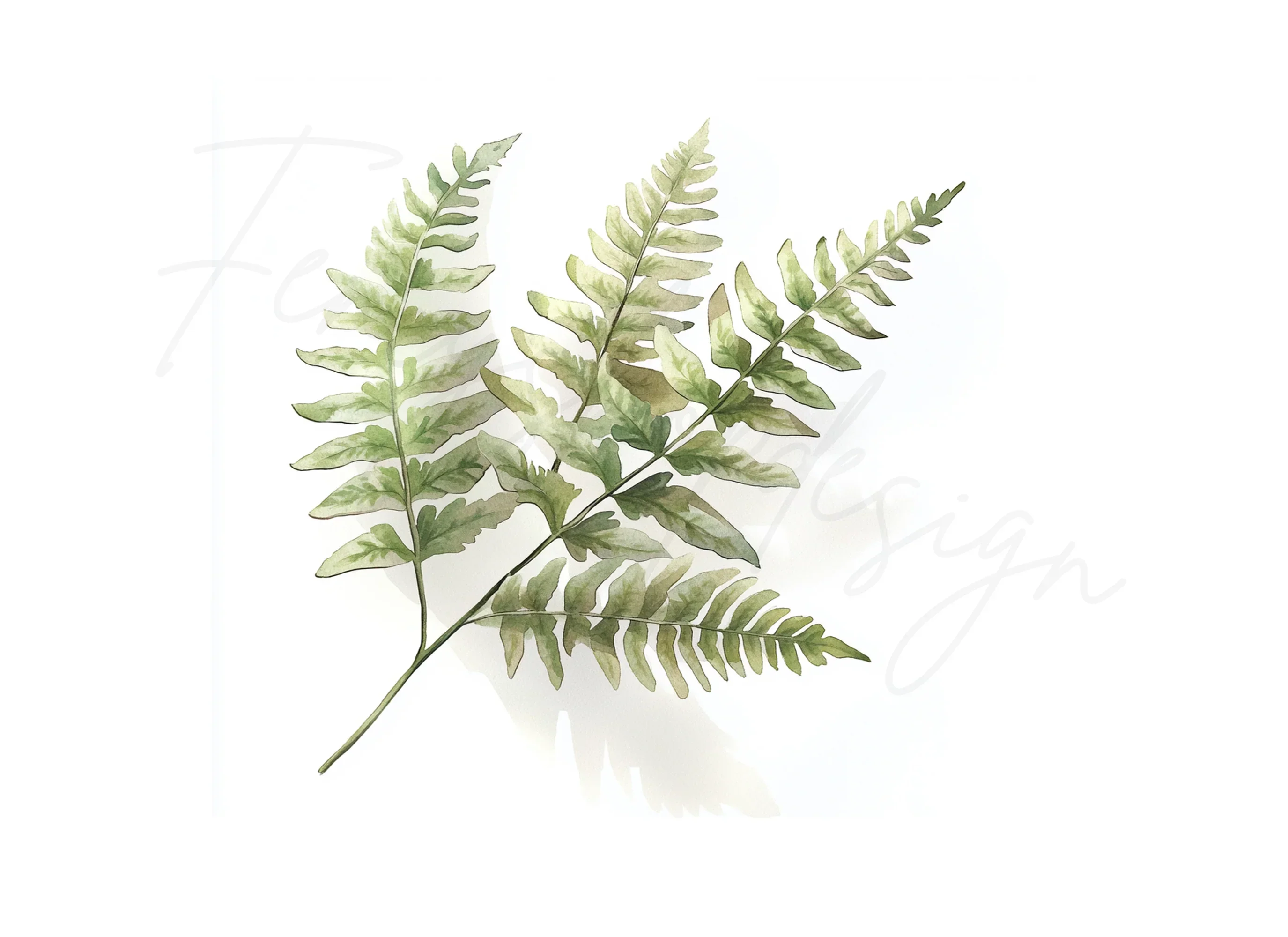 Delicate Fern Clipart Bundle - Image 2