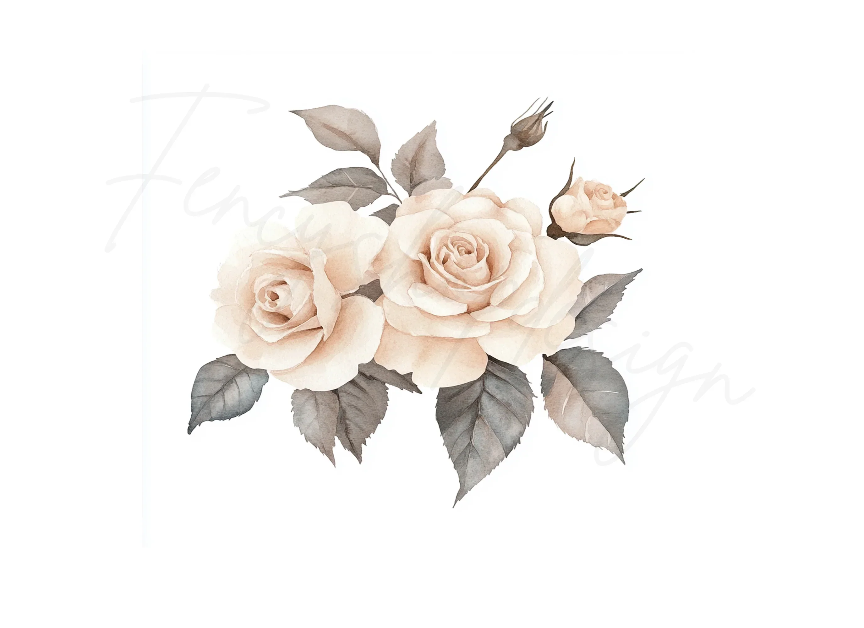 Delicate Rose Clipart Bundle - Image 2