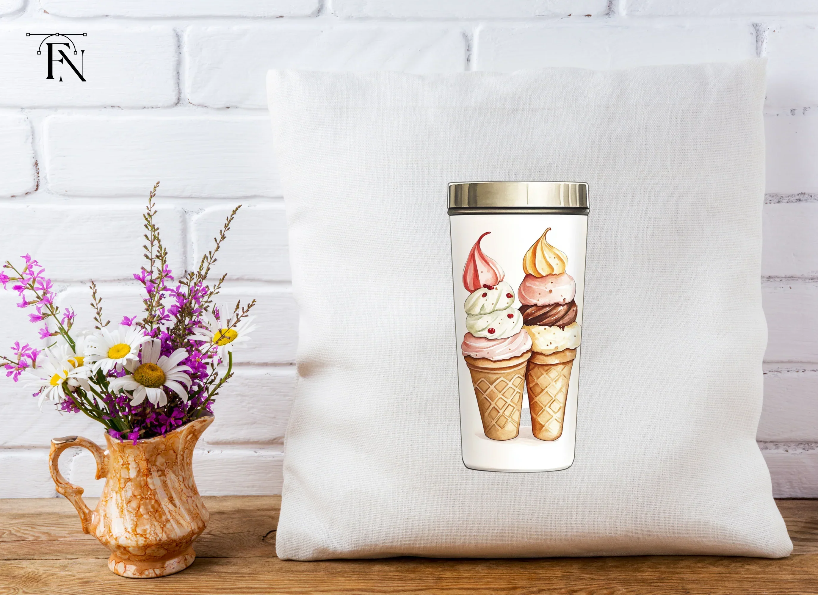 Delicious Ice Cream Cones Clipart Bundle - Image 5