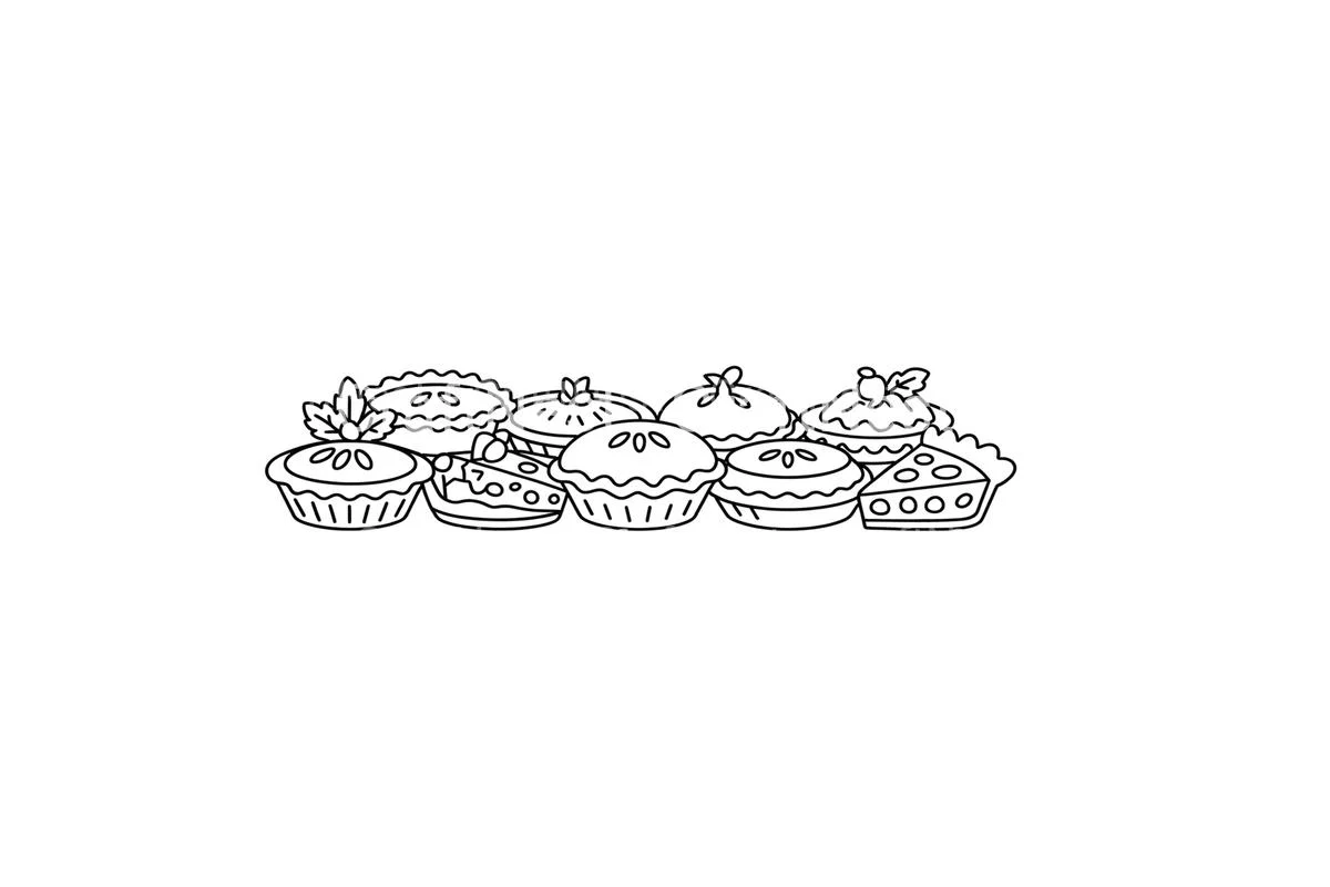 Delicious Pie Assortment Coloring Books - Image 2