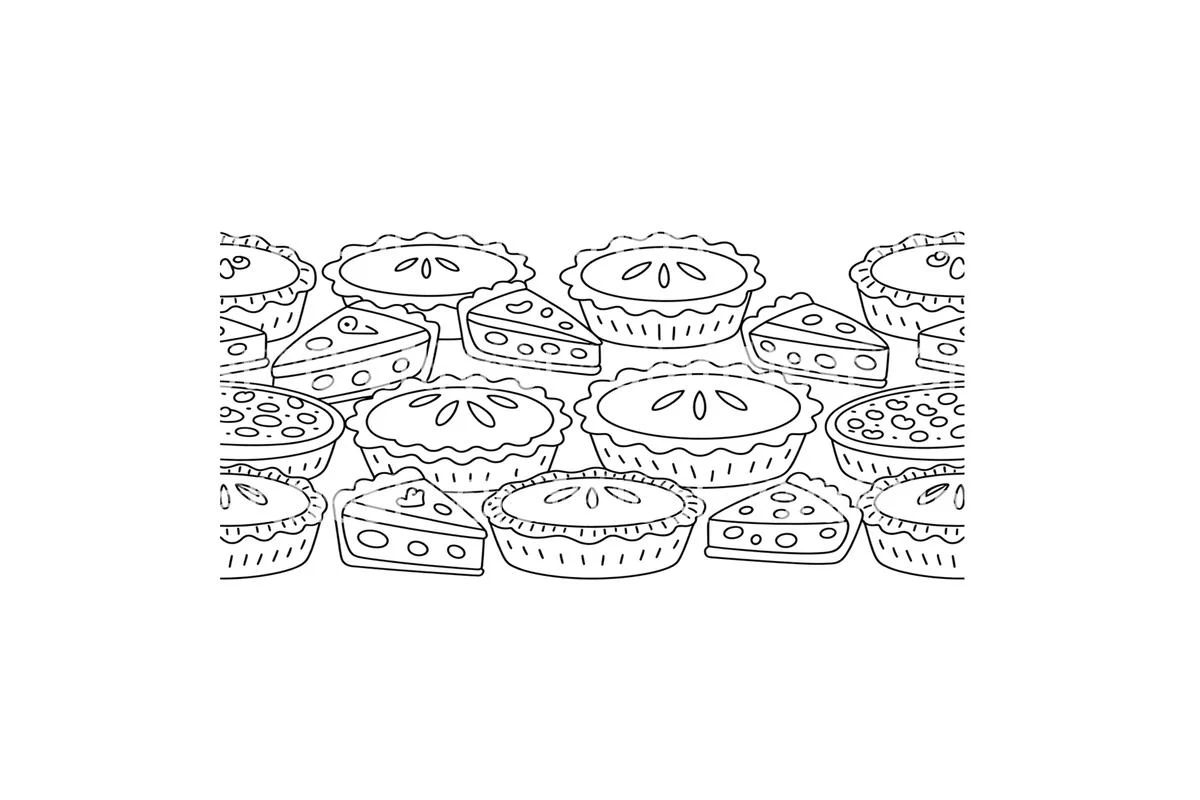 Delicious Pie Assortment Coloring Books - Image 4