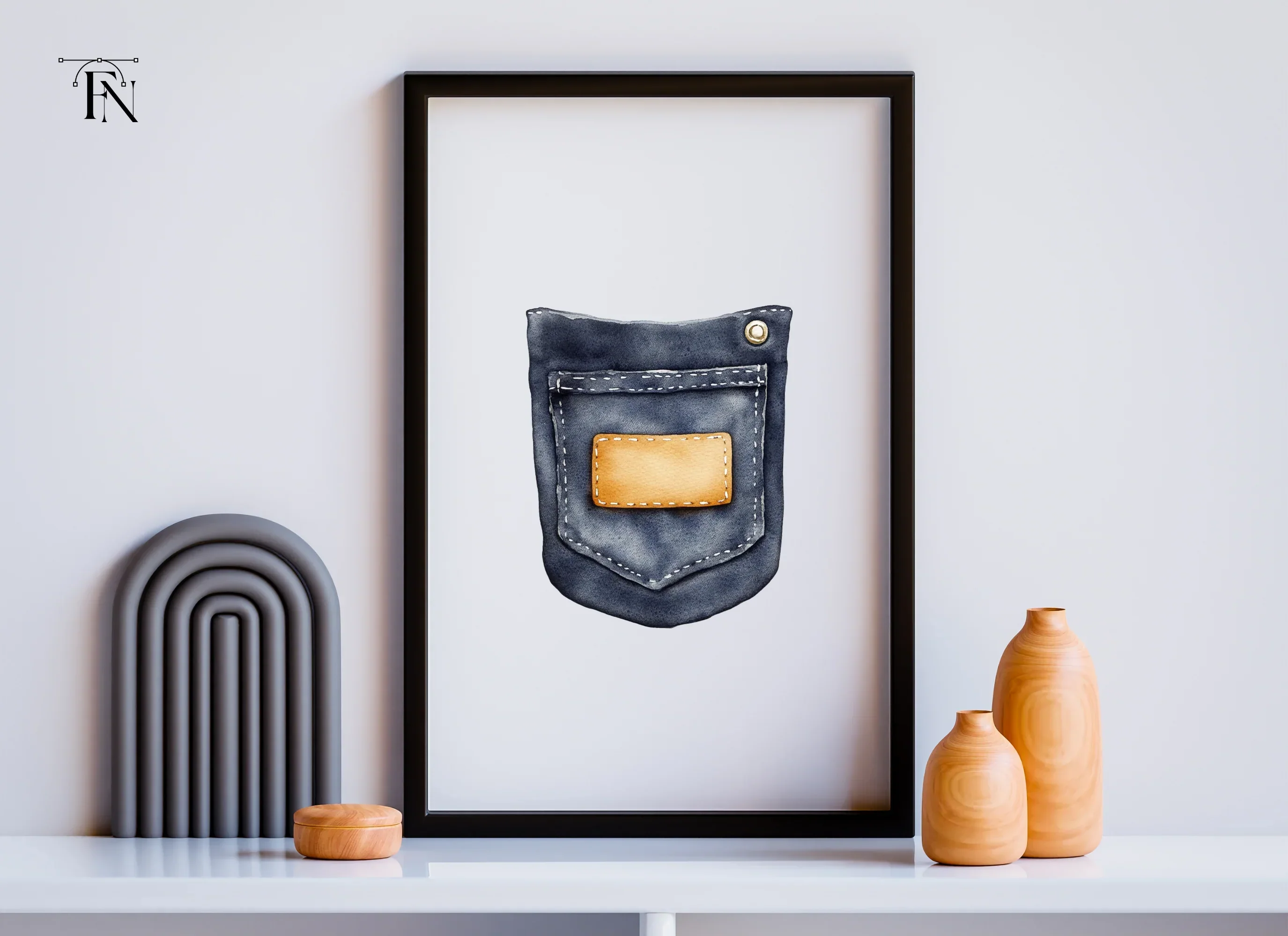 Denim Pockets Clipart Bundle - Image 5