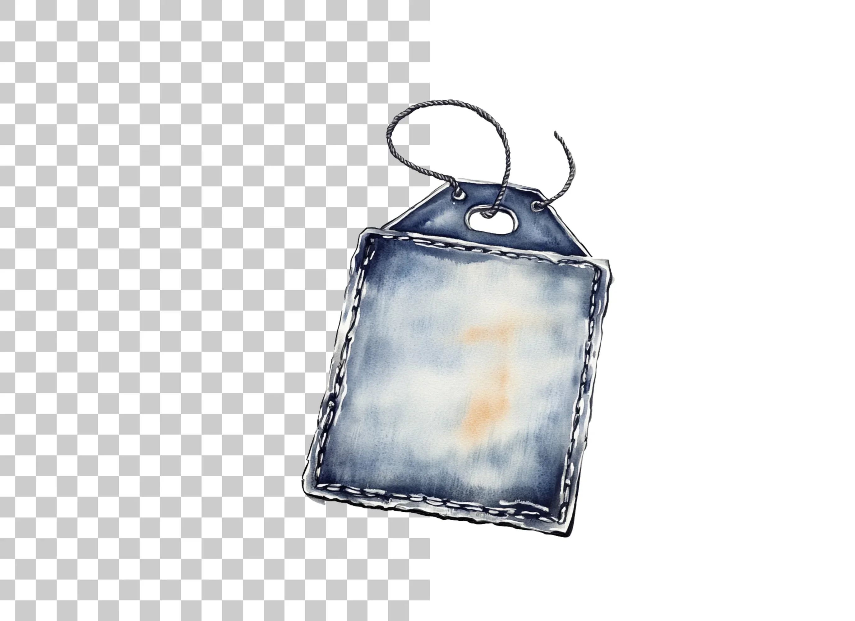 Denim Tags Clipart Bundle - Image 2