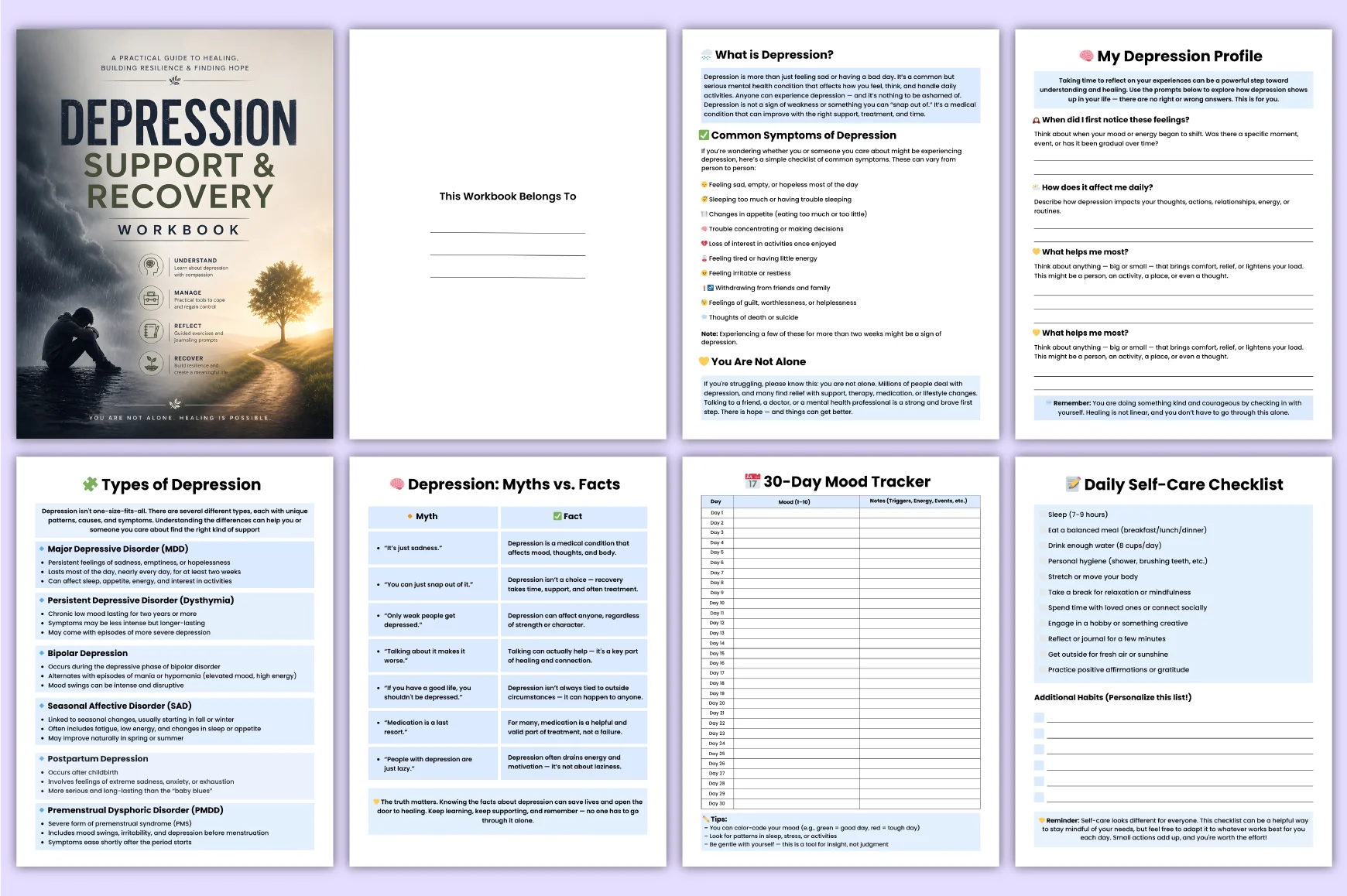 Depression Support Recovery Workbook - Image 4
