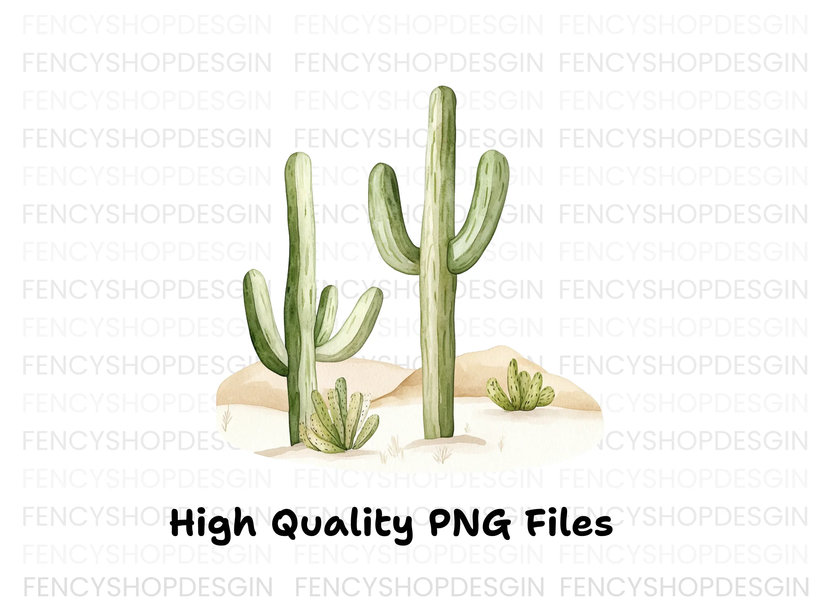 Desert Cactus Clipart Bundle - Image 3