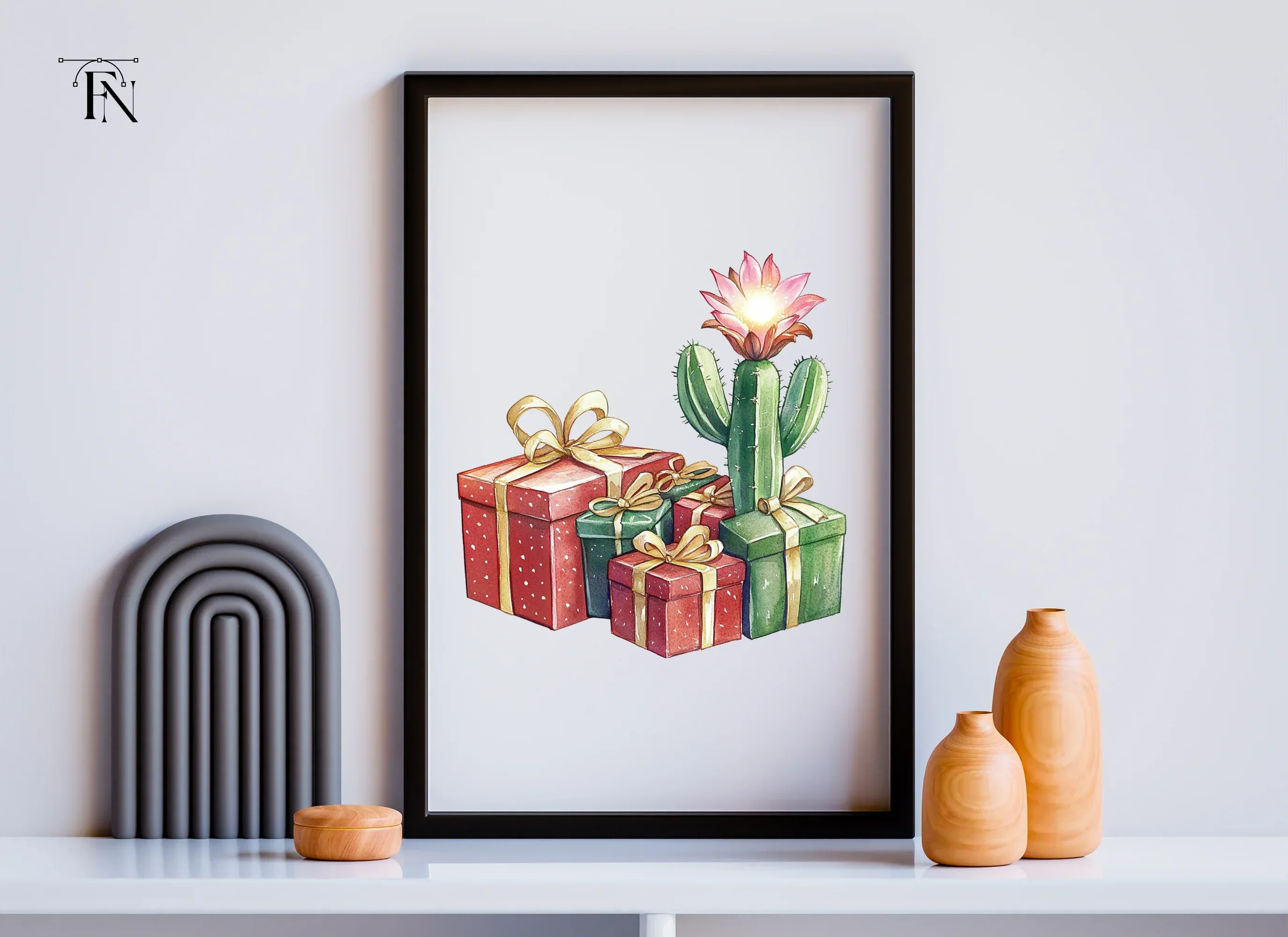 Desert Christmas Presents Clipart Bundle - Image 6