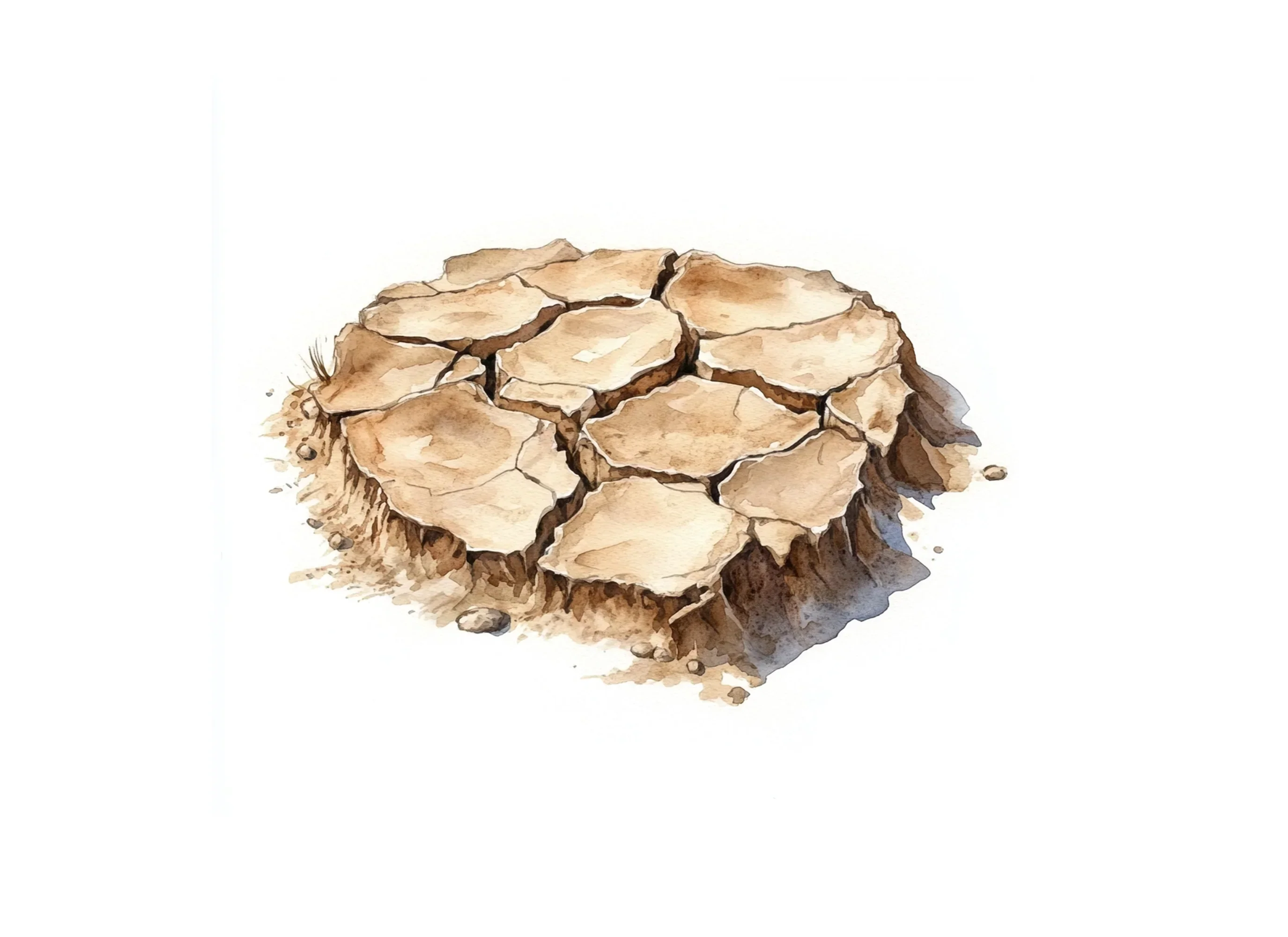 Desert Cracked Ground Clipart Bundle - Image 2