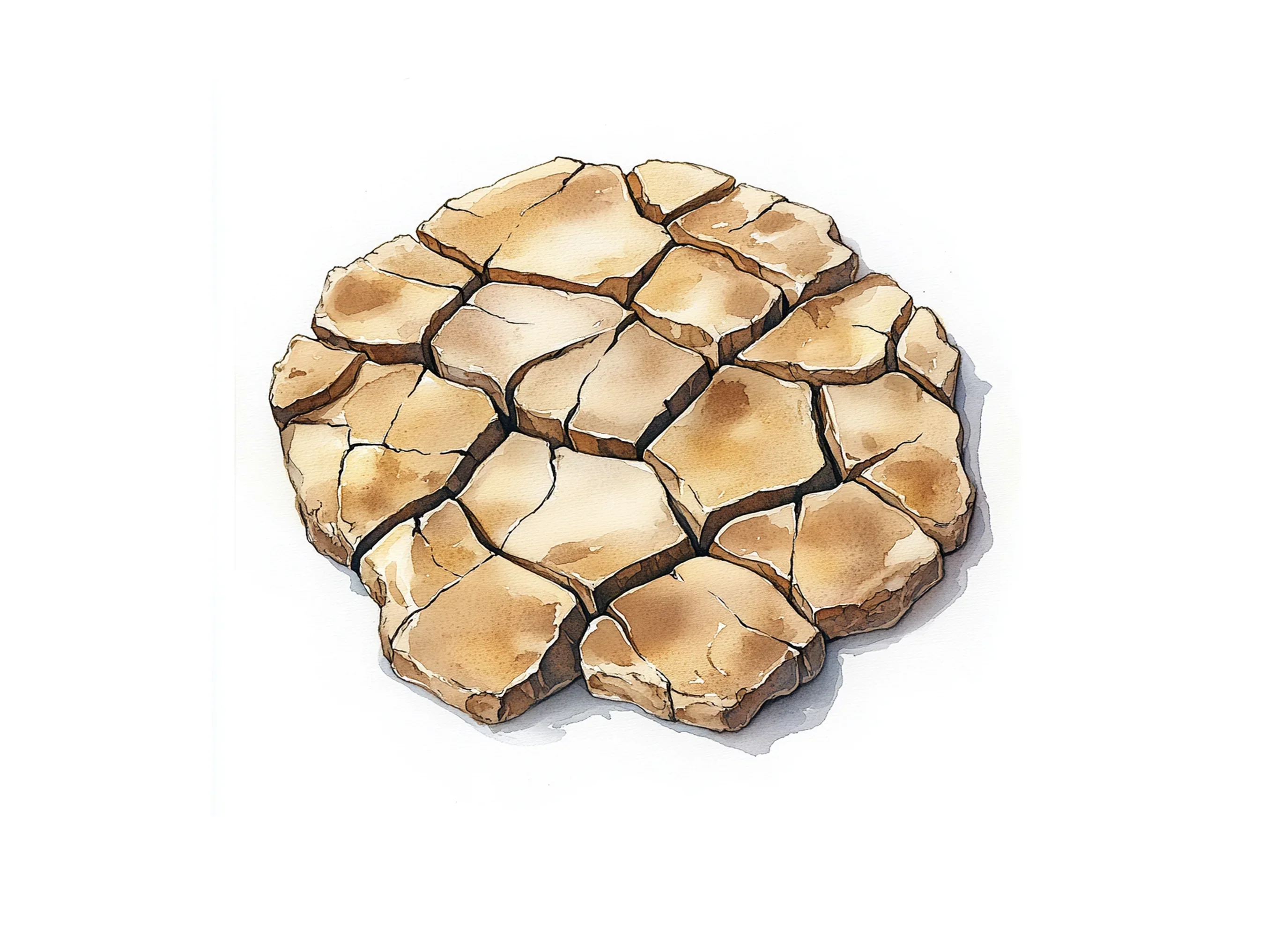 Desert Cracked Ground Clipart Bundle - Image 3