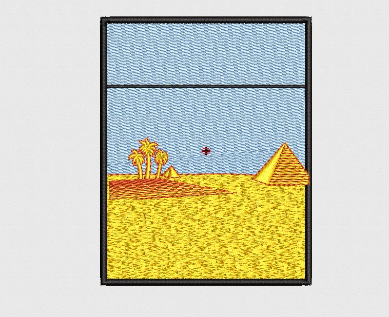 Desert Embroidery Design