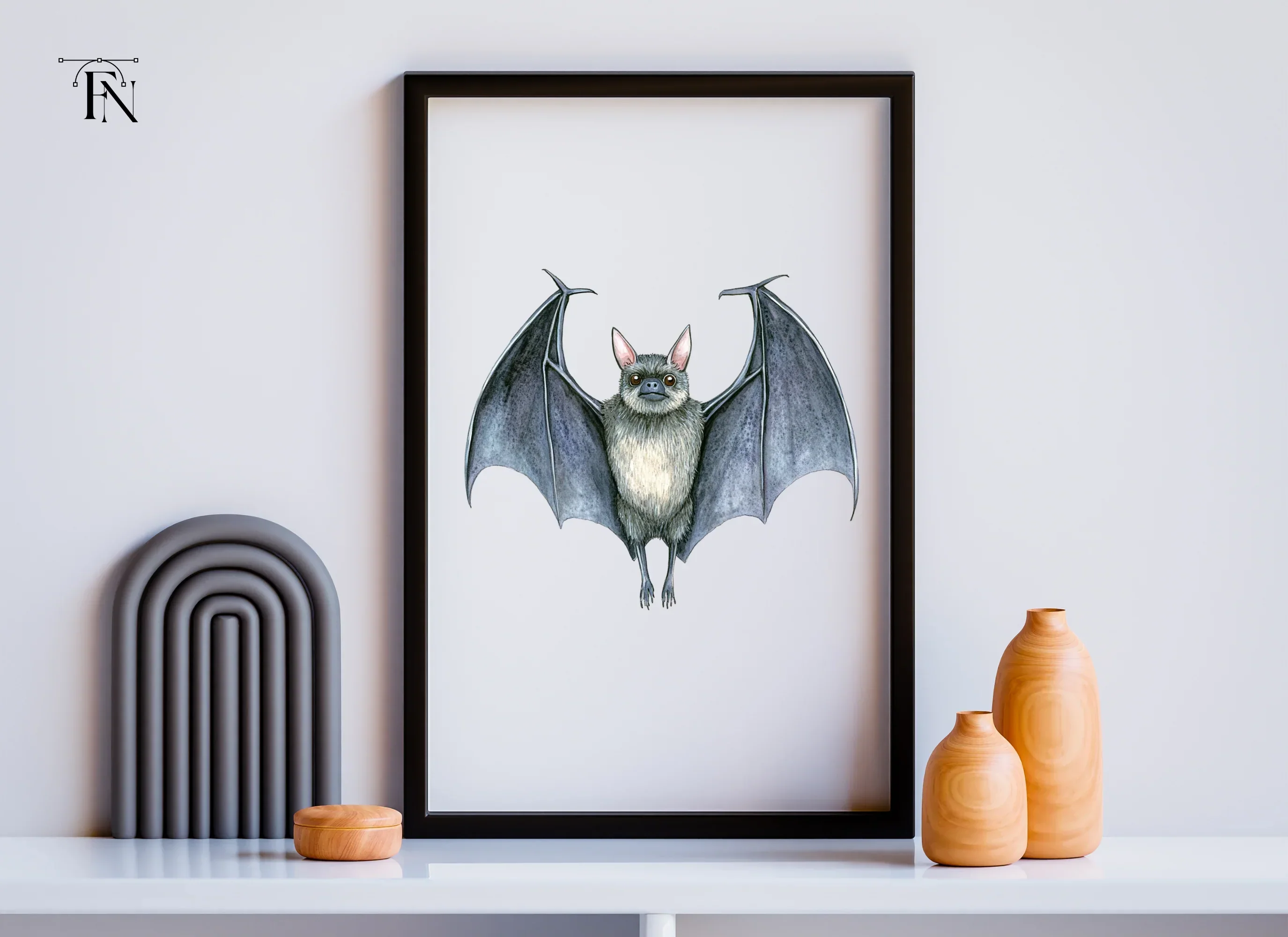 Detailed Bat Front View Clipart Bundle - Image 3