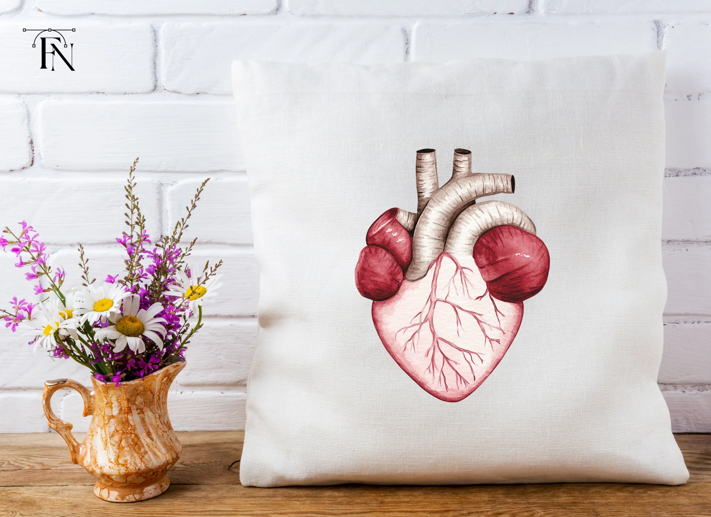 Detailed Human Heart Anatomy Clipart Bundle - Image 3