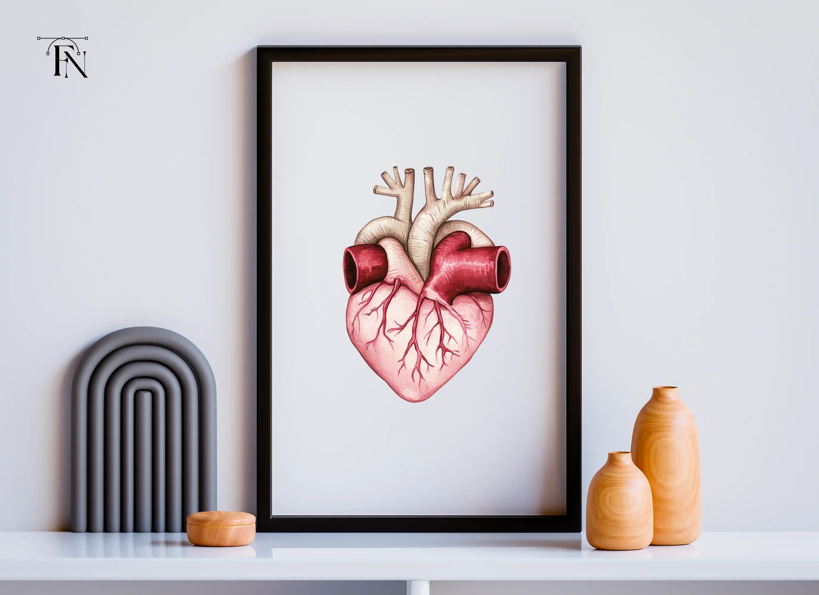 Detailed Human Heart Anatomy Clipart Bundle - Image 4