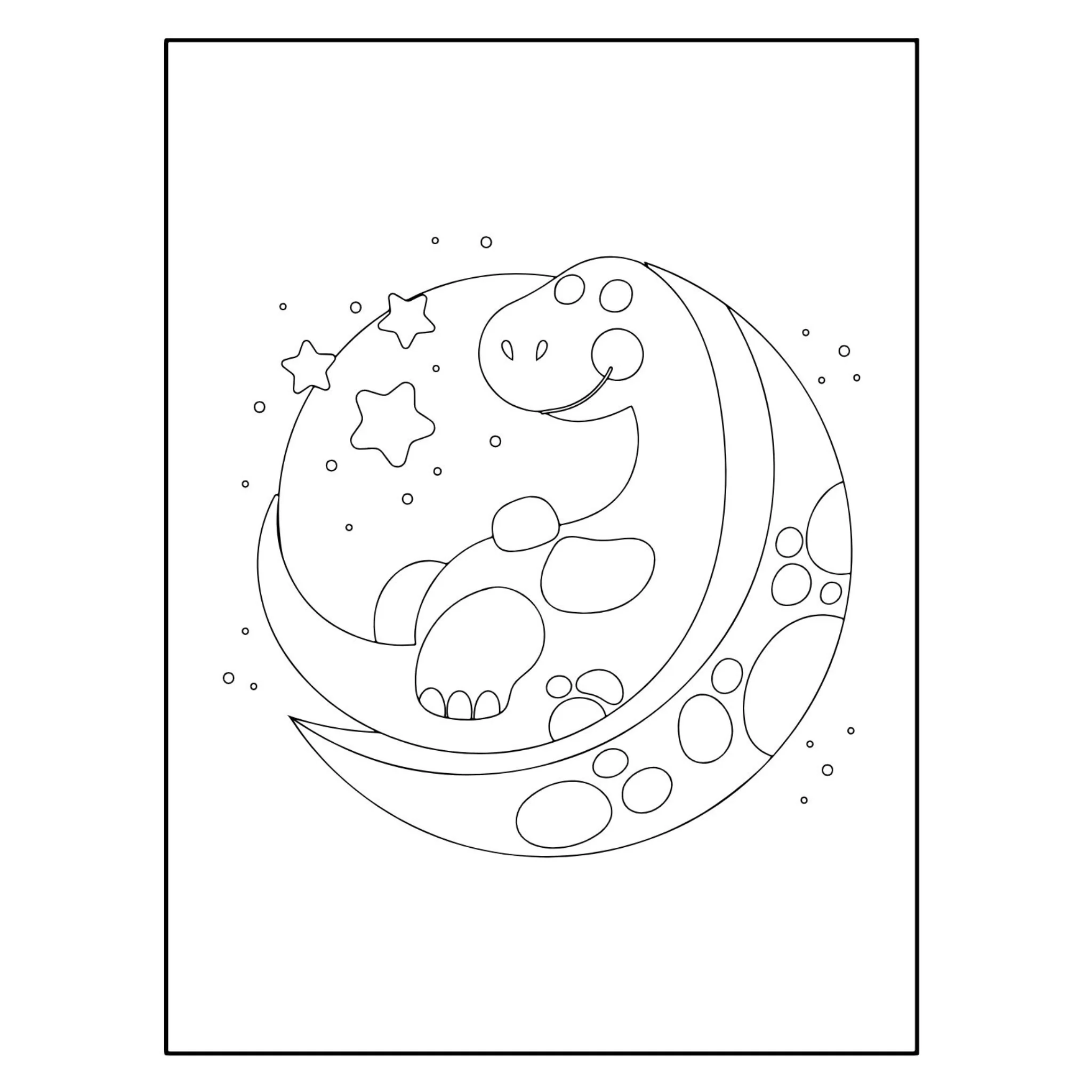 Dinosaur Coloring and Scissor Skills Activities - Image 3