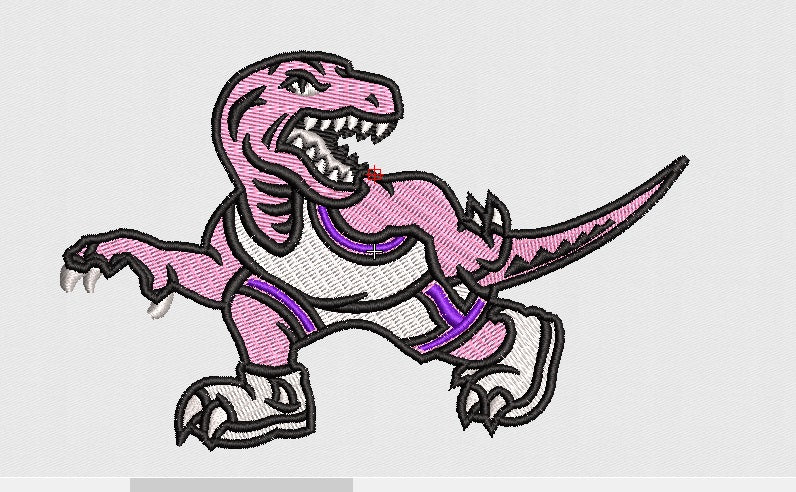 Dinosaur Embroidery Design